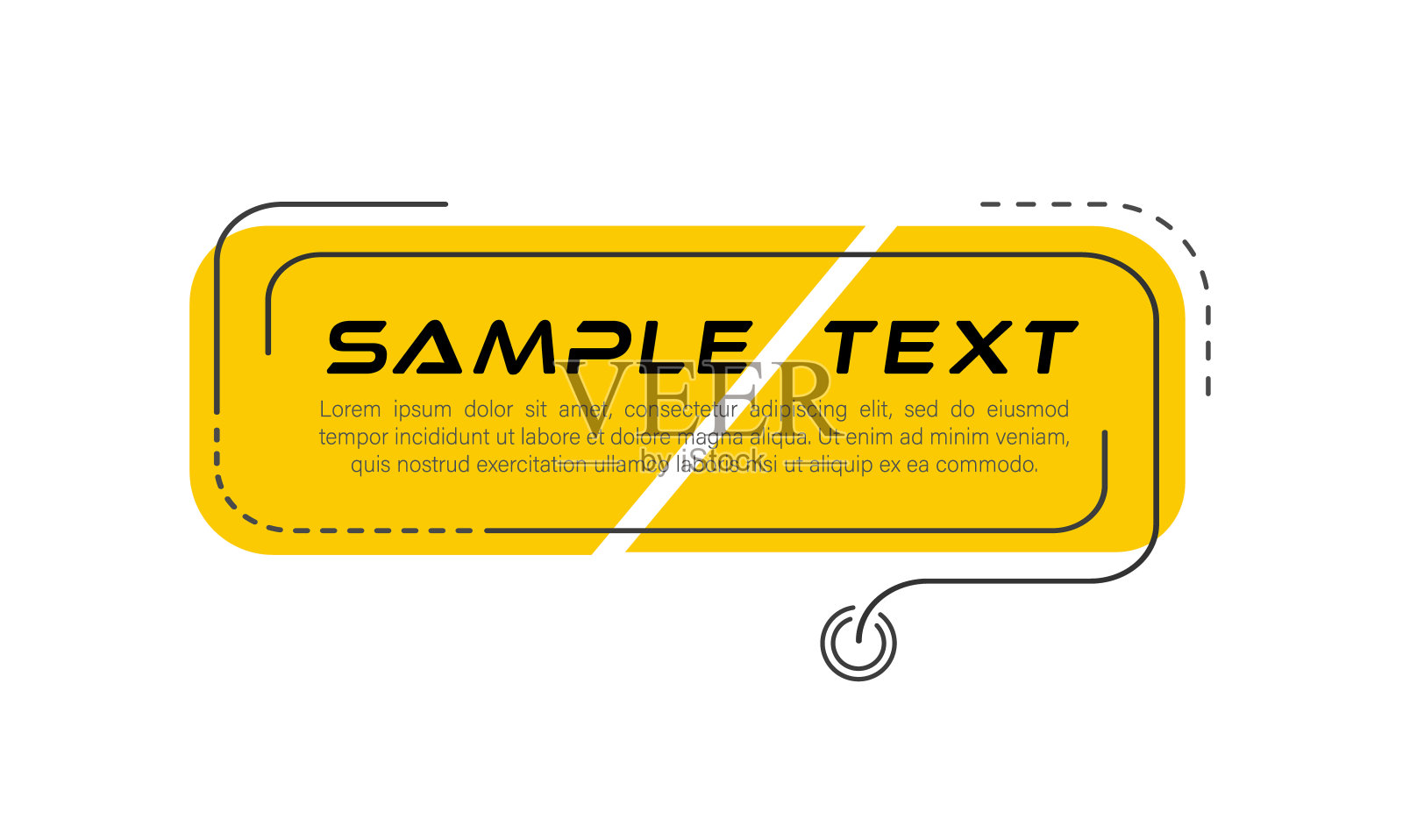 数字标注标题插画图片素材