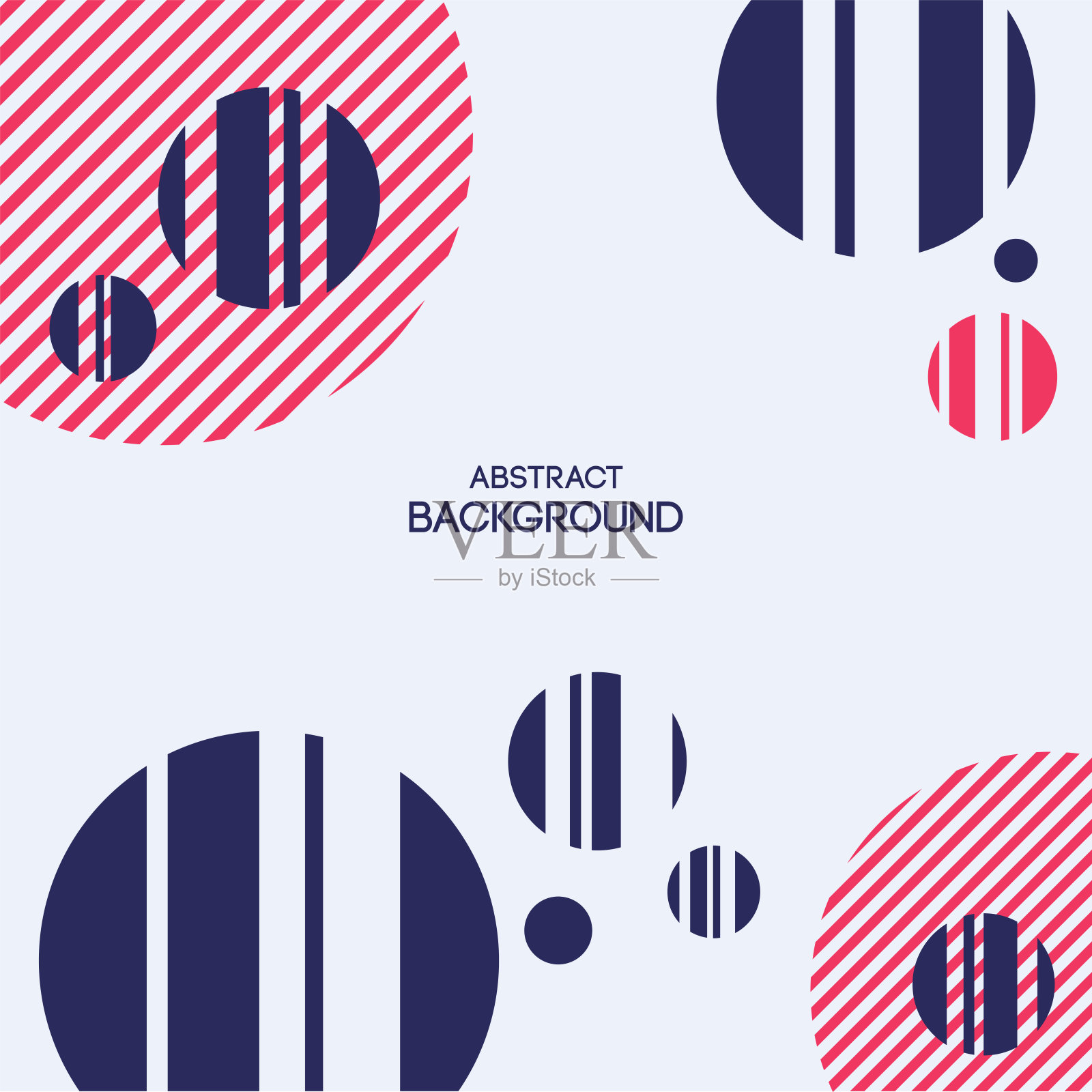 抽象背景的条纹圆、点。抽象的几何组成。插画图片素材