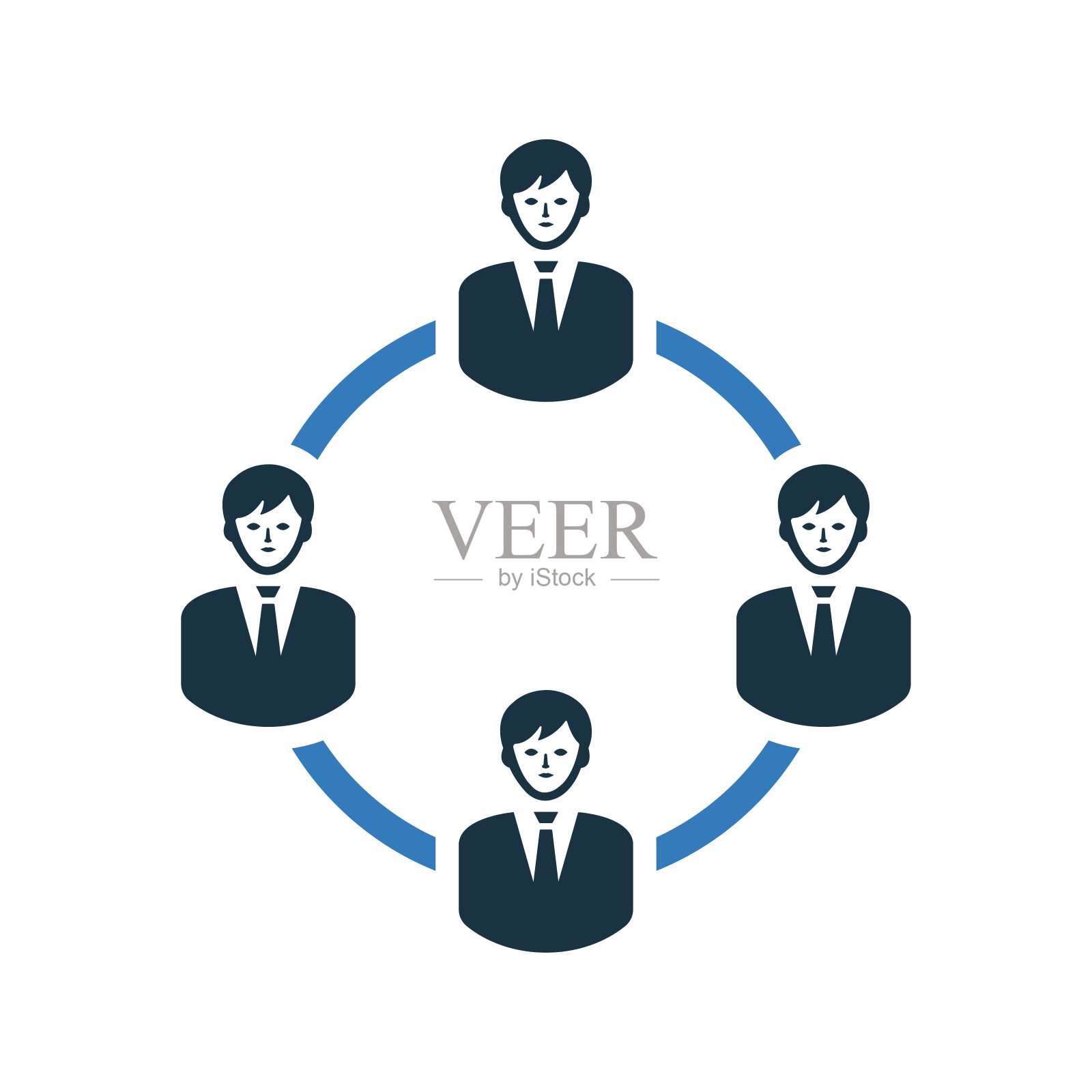 人连接图标/矢量图形图标素材