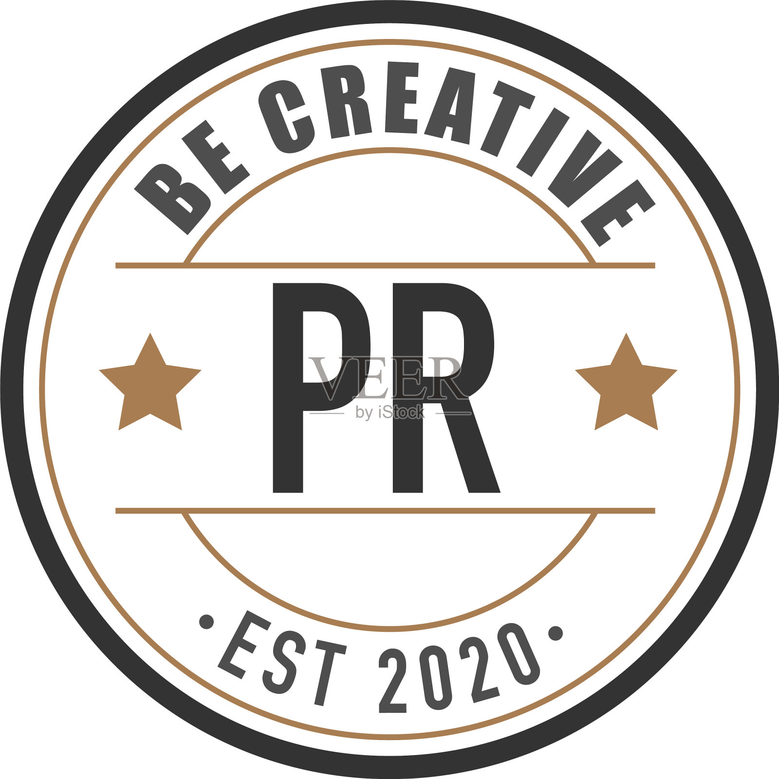 首字母pr优雅标志设计模板插画图片素材