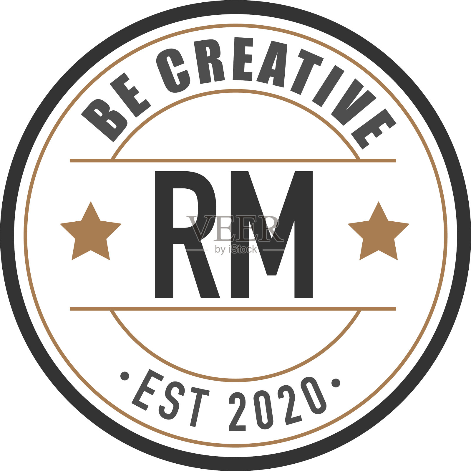 首字母rm优雅标志设计模板插画图片素材