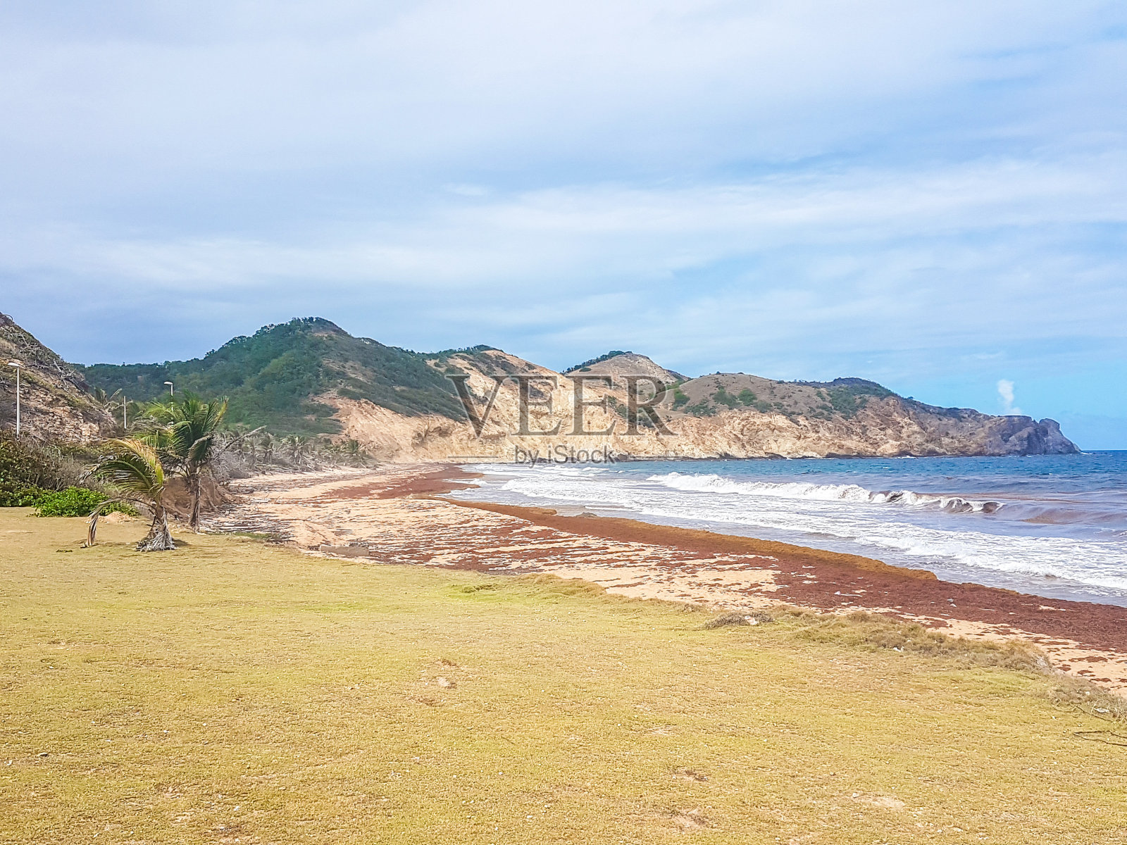 大安斯海滩，神圣群岛，瓜德罗普岛。照片摄影图片