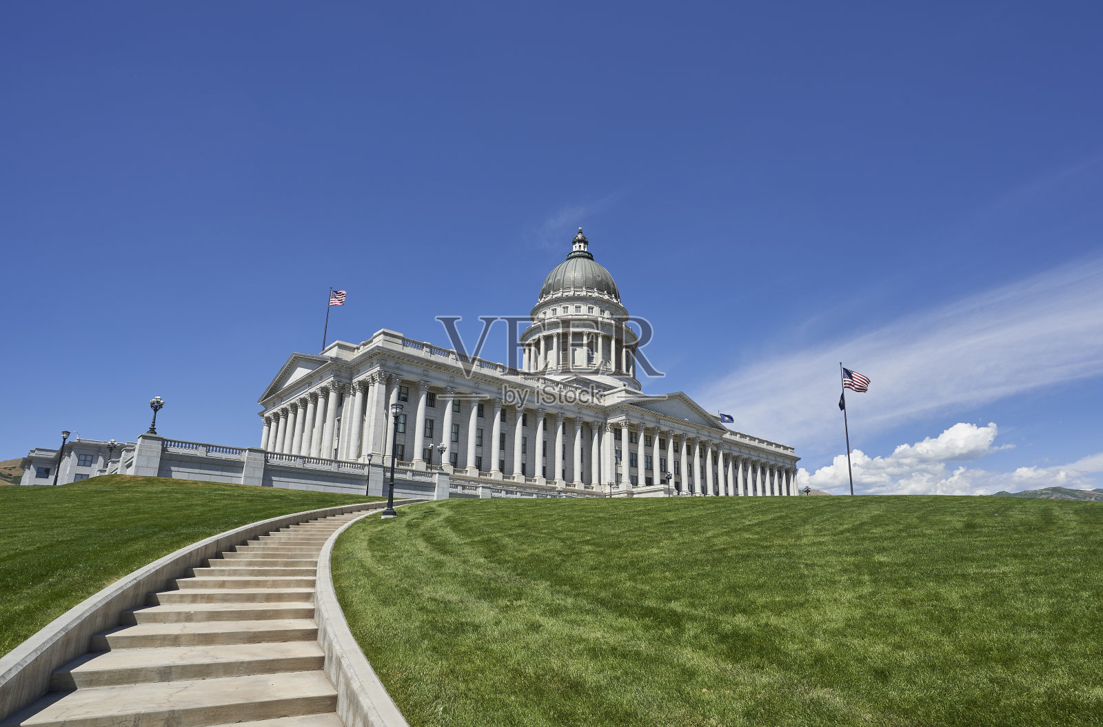 盐湖城的犹他州国会大厦照片摄影图片