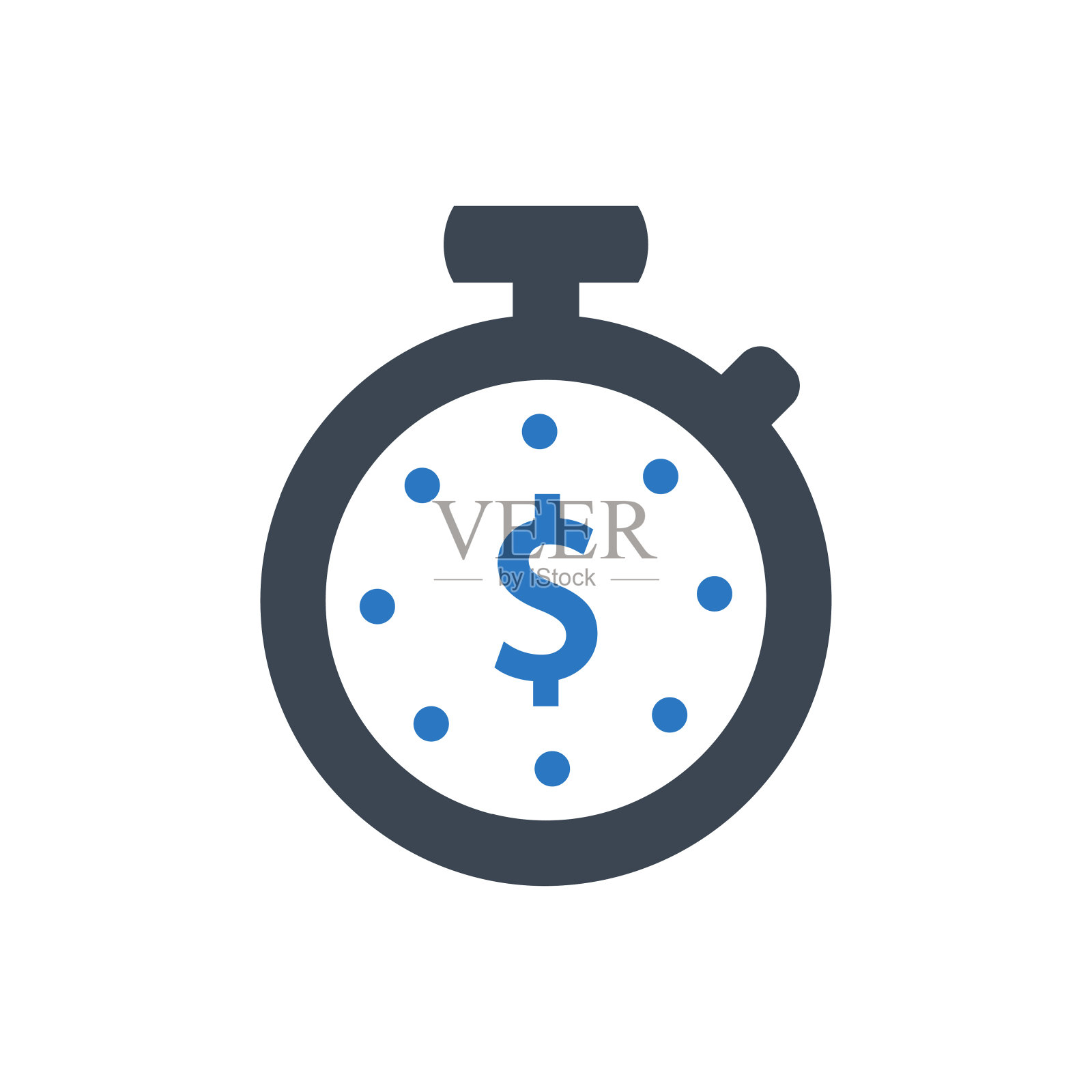 投资时间计划图标。预算、时间、计划(矢量图)插画图片素材