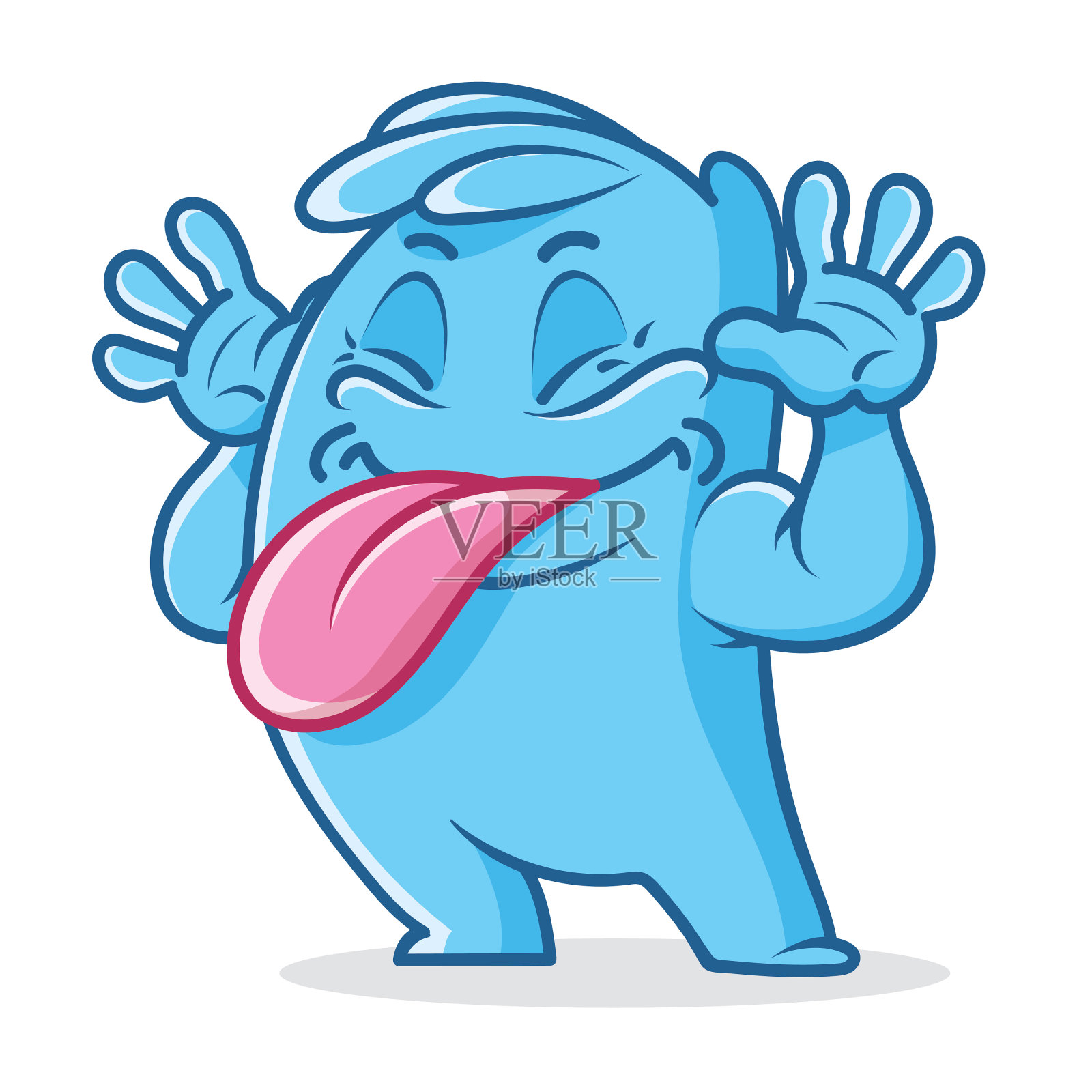 有趣的泡泡糖角色男孩设计元素图片