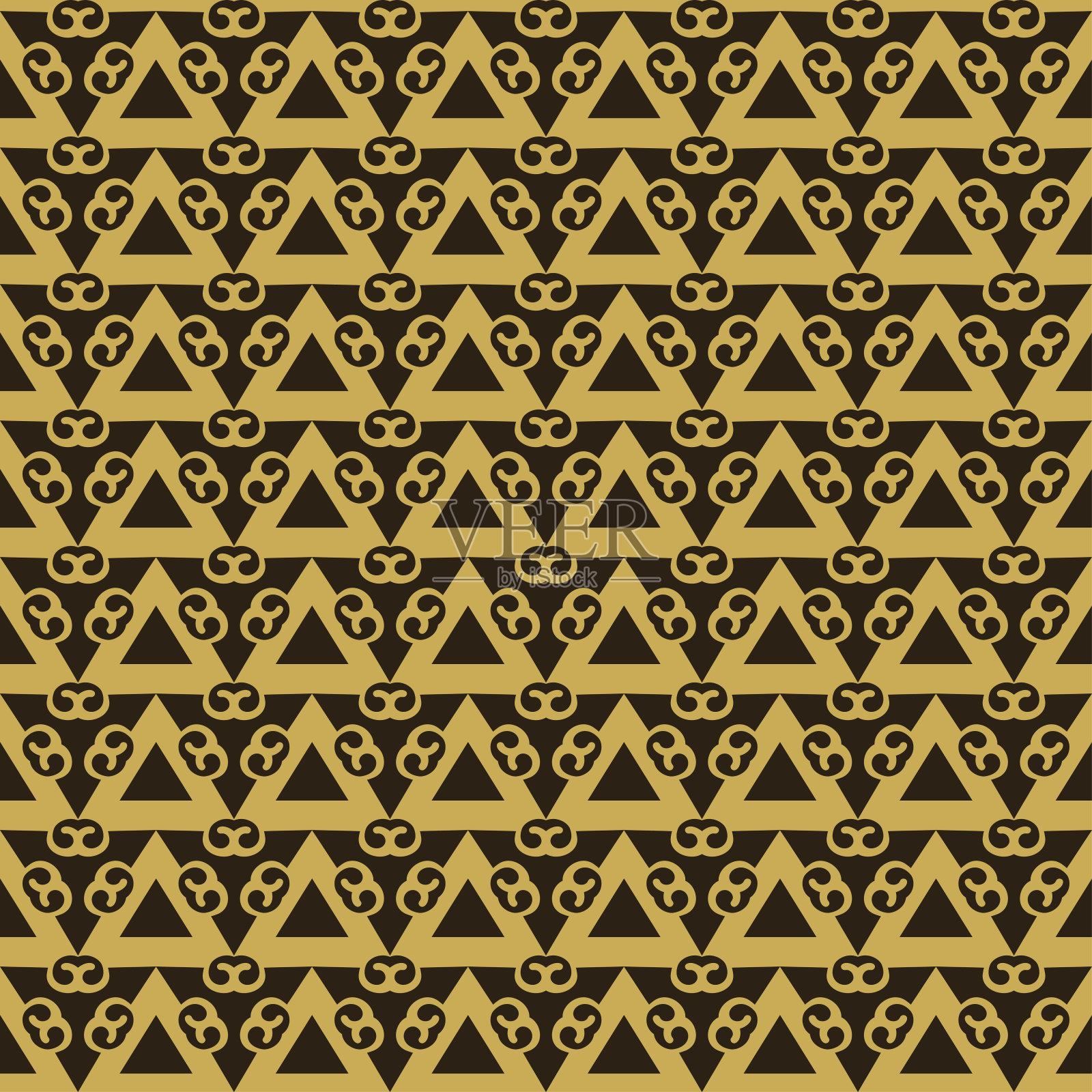 装饰背景模式。现代纹理壁纸。织物、瓷砖、室内设计或墙纸的无缝图案。背景矢量图插画图片素材