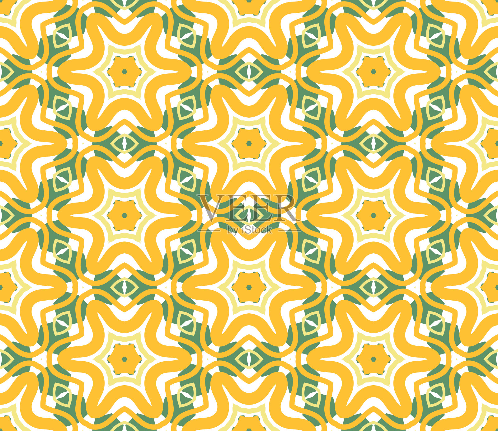 抽象明亮的现代几何无缝图案。装饰艺术地质背景。流行的瓷砖无限背景。矢量插图。插画图片素材