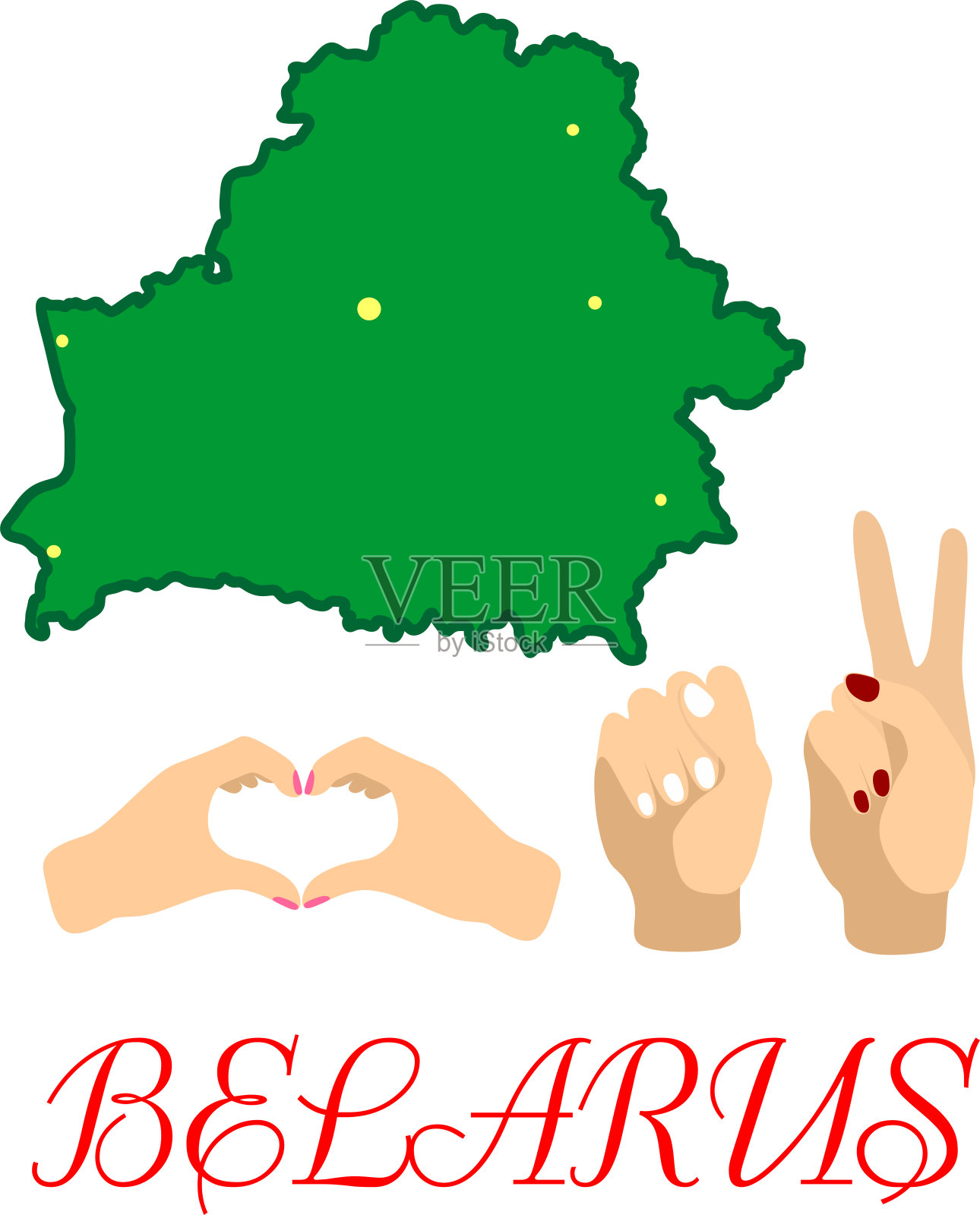 2020年8月9日白俄罗斯总统选举插画图片素材