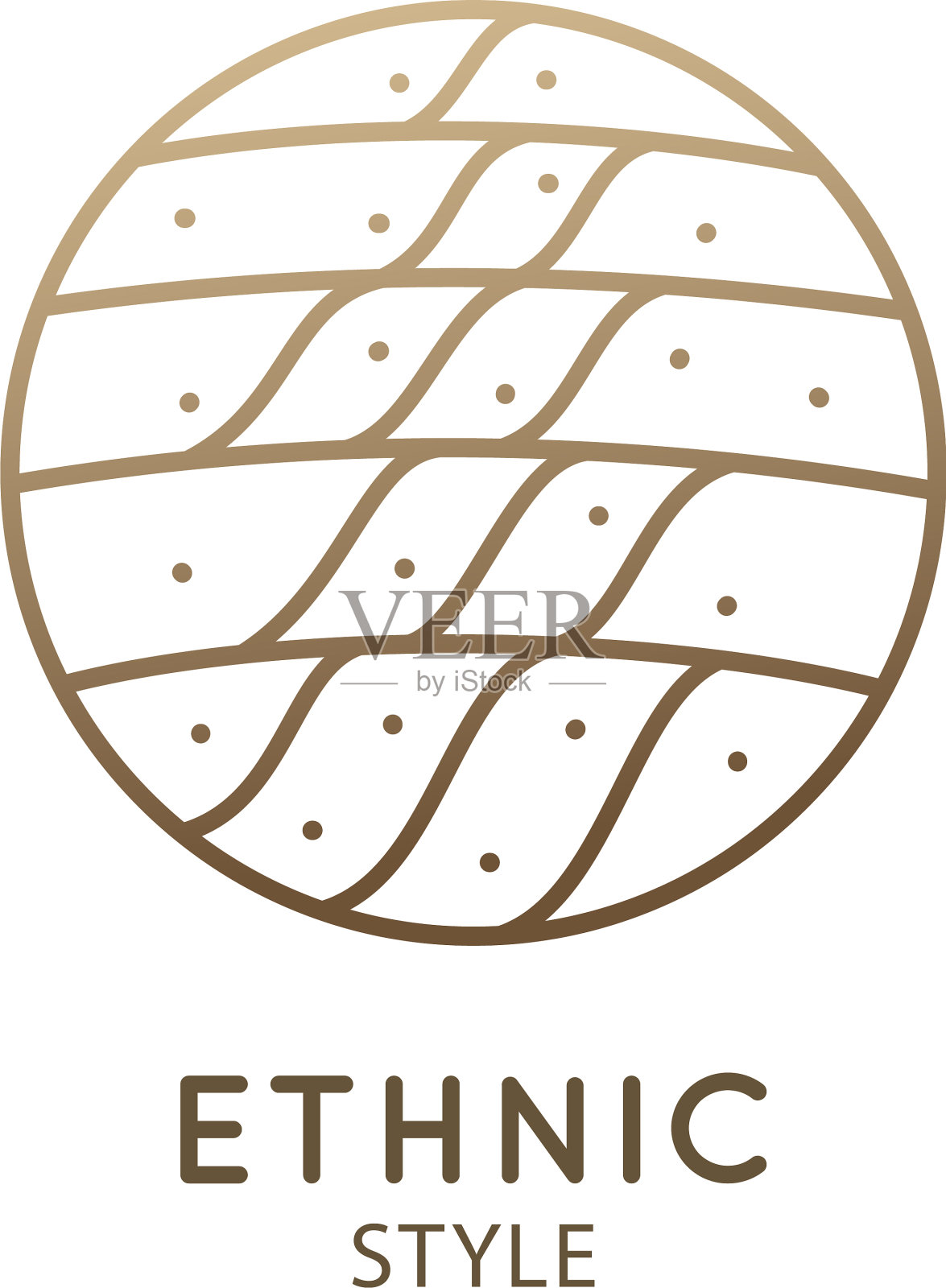 标志自然以线性风格勾勒插画图片素材