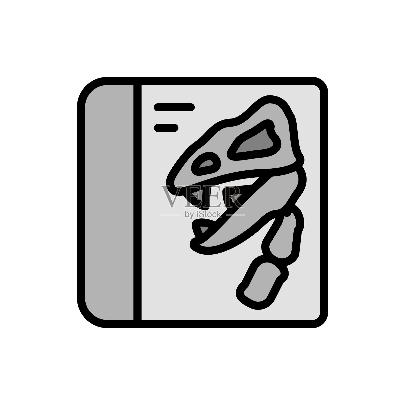 书,博物馆图标。简单的颜色与轮廓向量元素的历史事物图标用户界面和用户体验，网站或移动应用程序图标素材