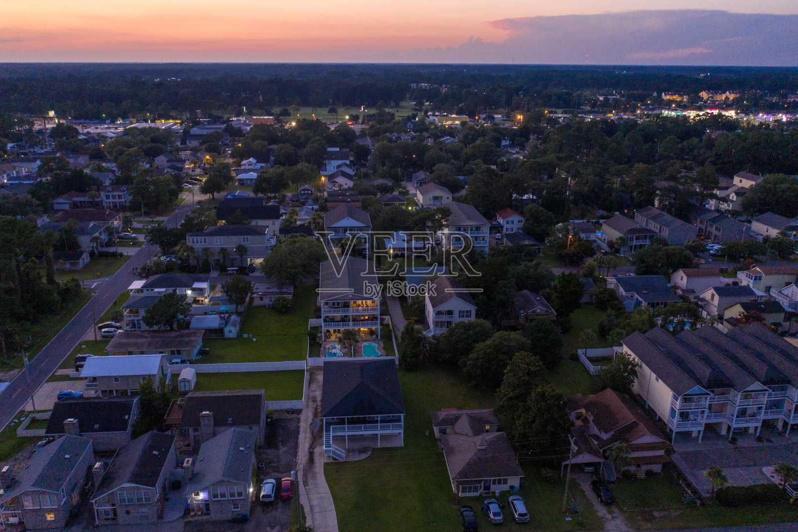 北默特尔海滩SC航空照片摄影图片