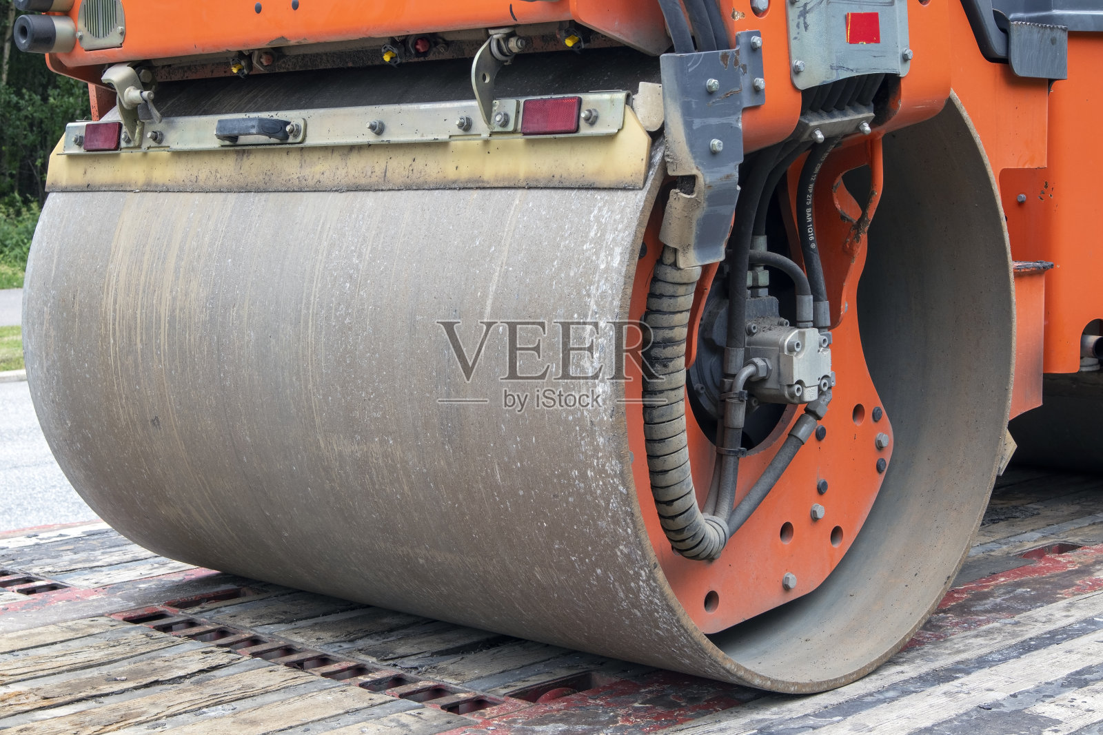 车轮的路面压路机照片摄影图片