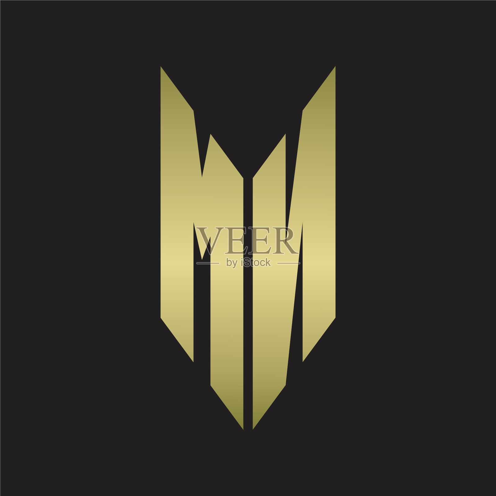 Mn标志与会徽风格相隔离插画图片素材