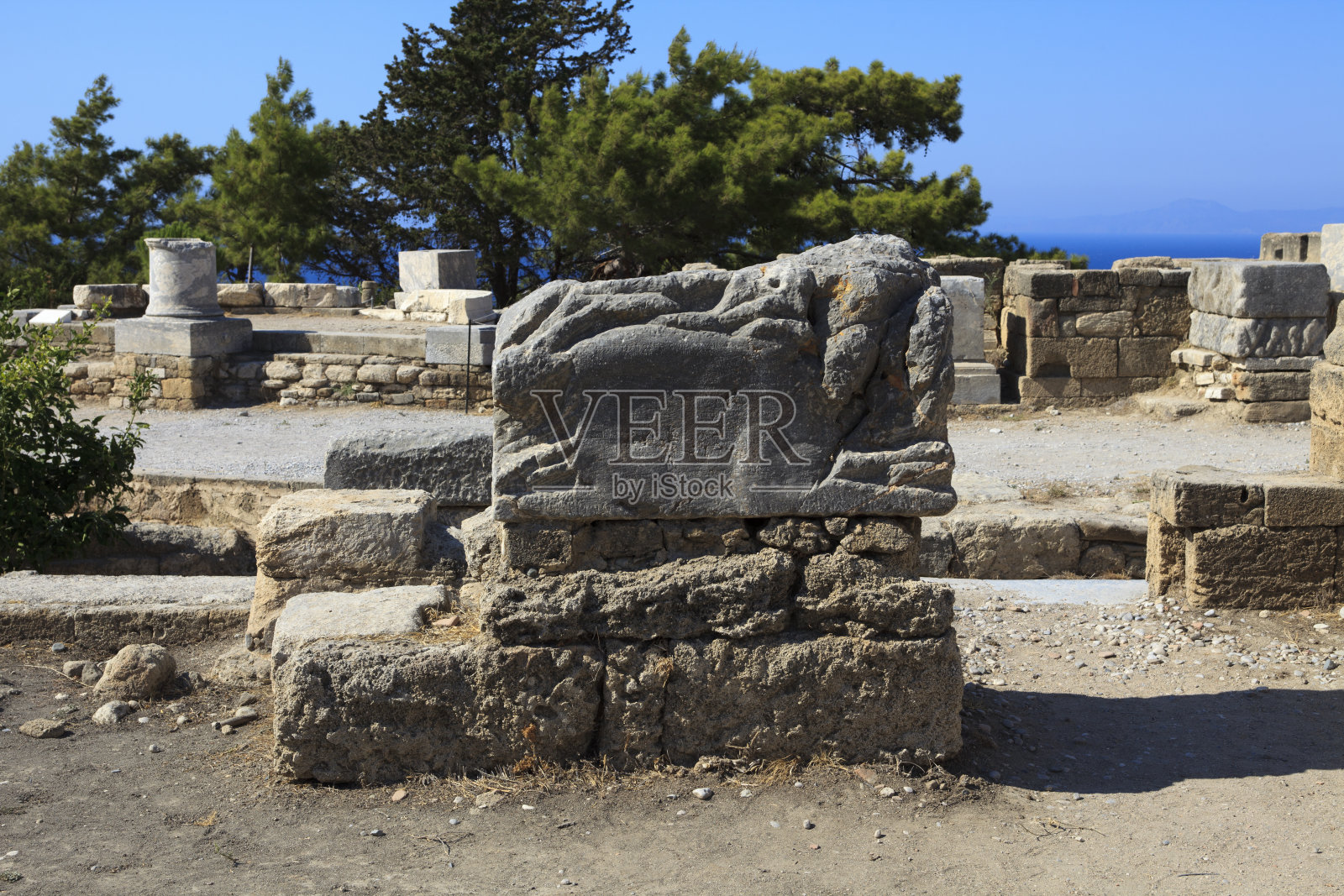 罗德岛，希腊十二岛哲尼斯群岛。照片摄影图片
