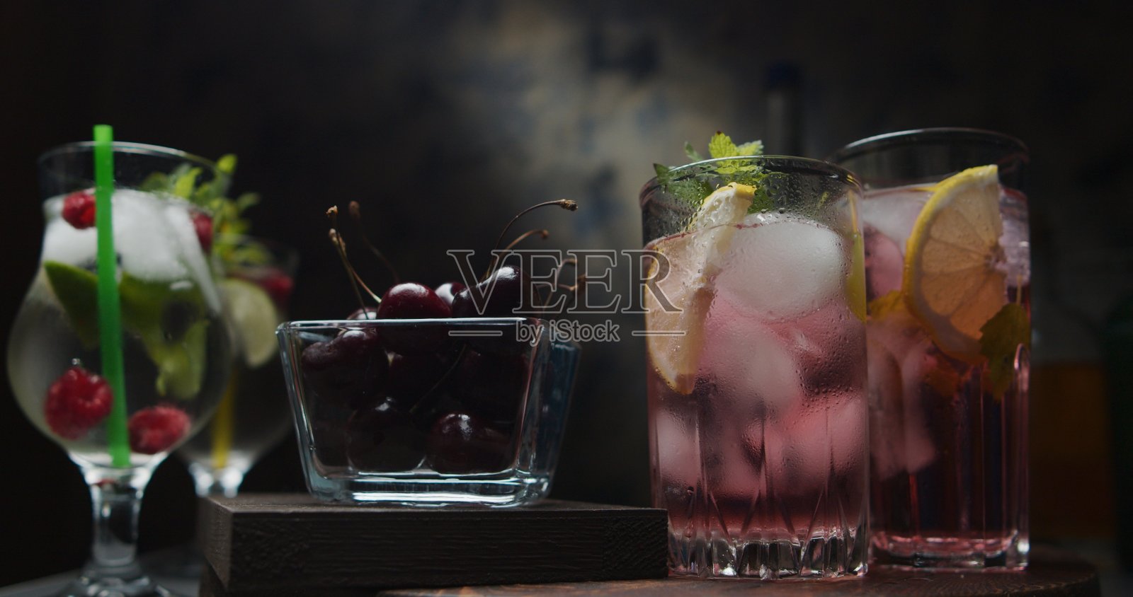 樱桃mojito照片摄影图片