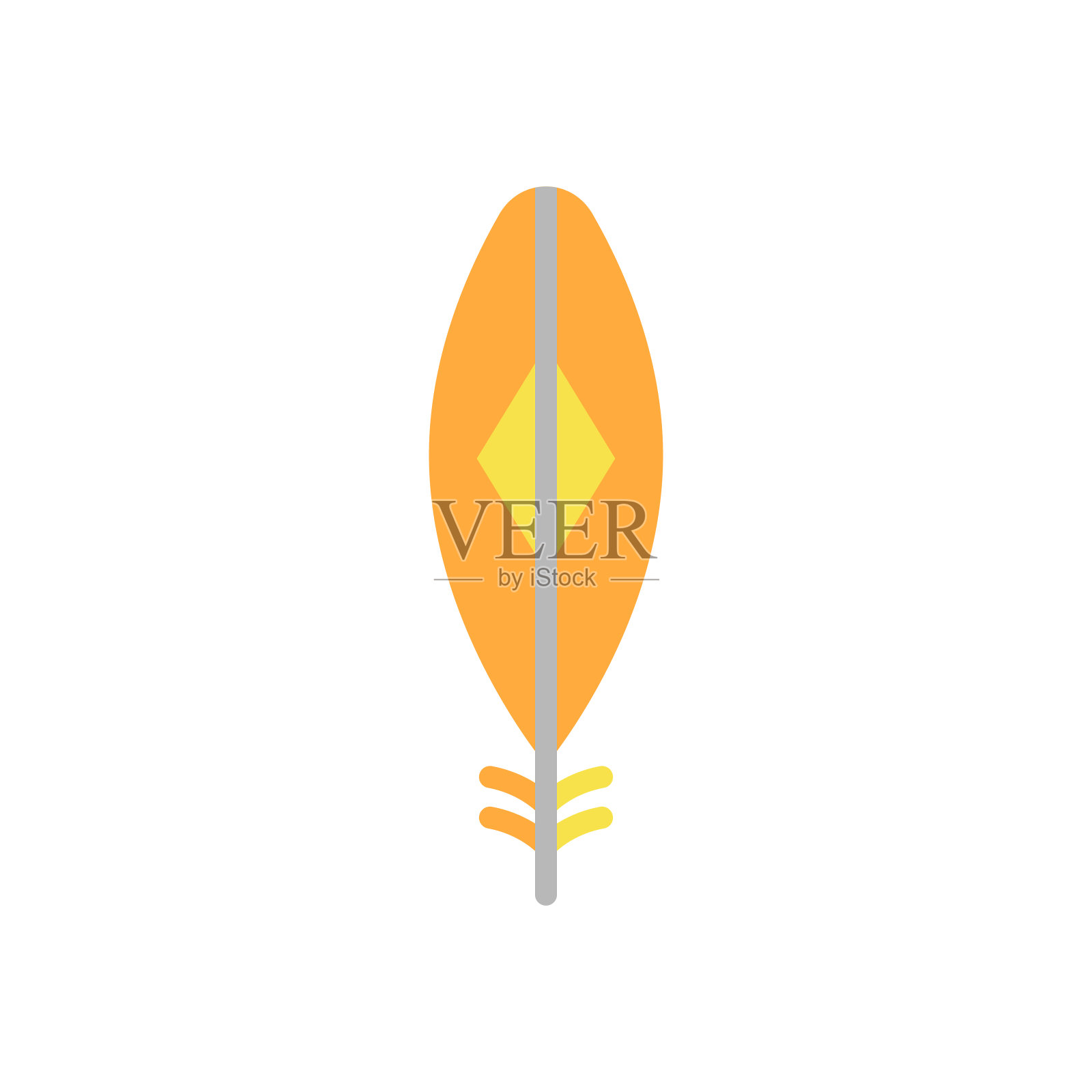 翼鸟图标。简单的颜色矢量元素羽毛图标，用于ui和ux，网站或移动应用程序插画图片素材