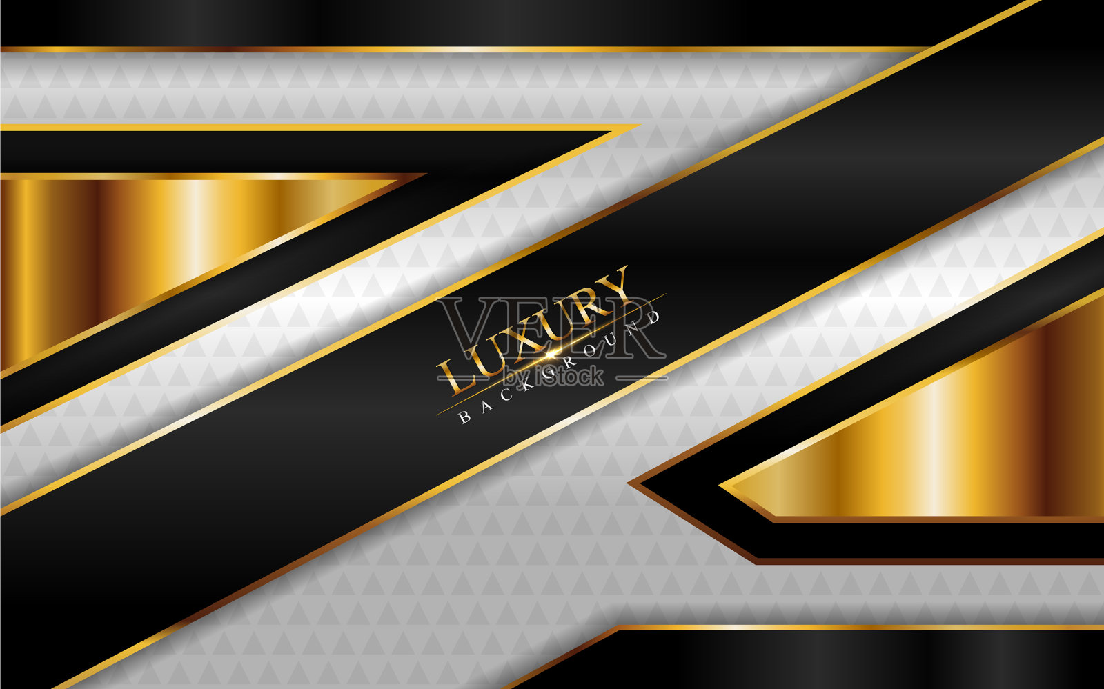 豪华箭头黑白背景VIP配插画图片素材