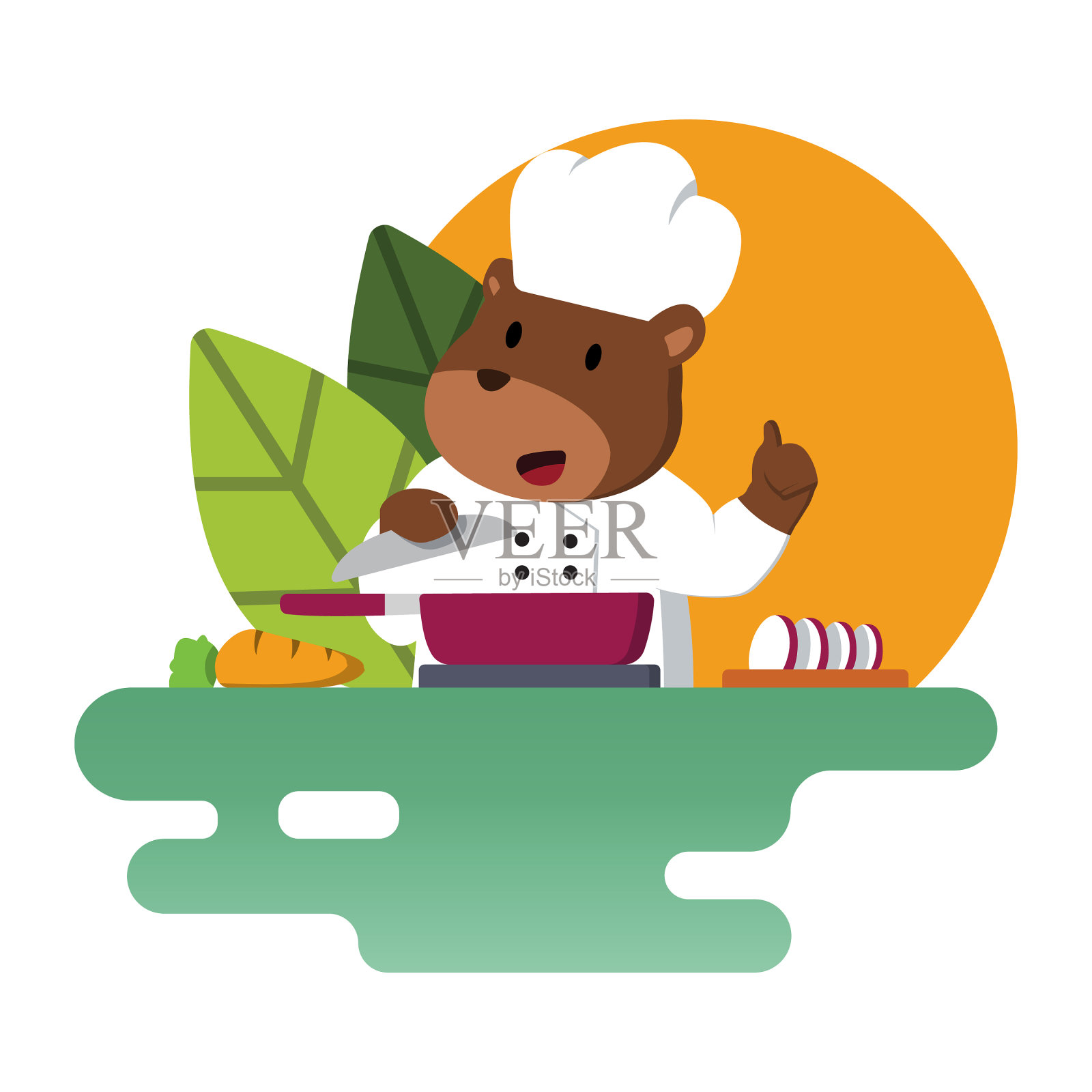 1出门插画图片素材