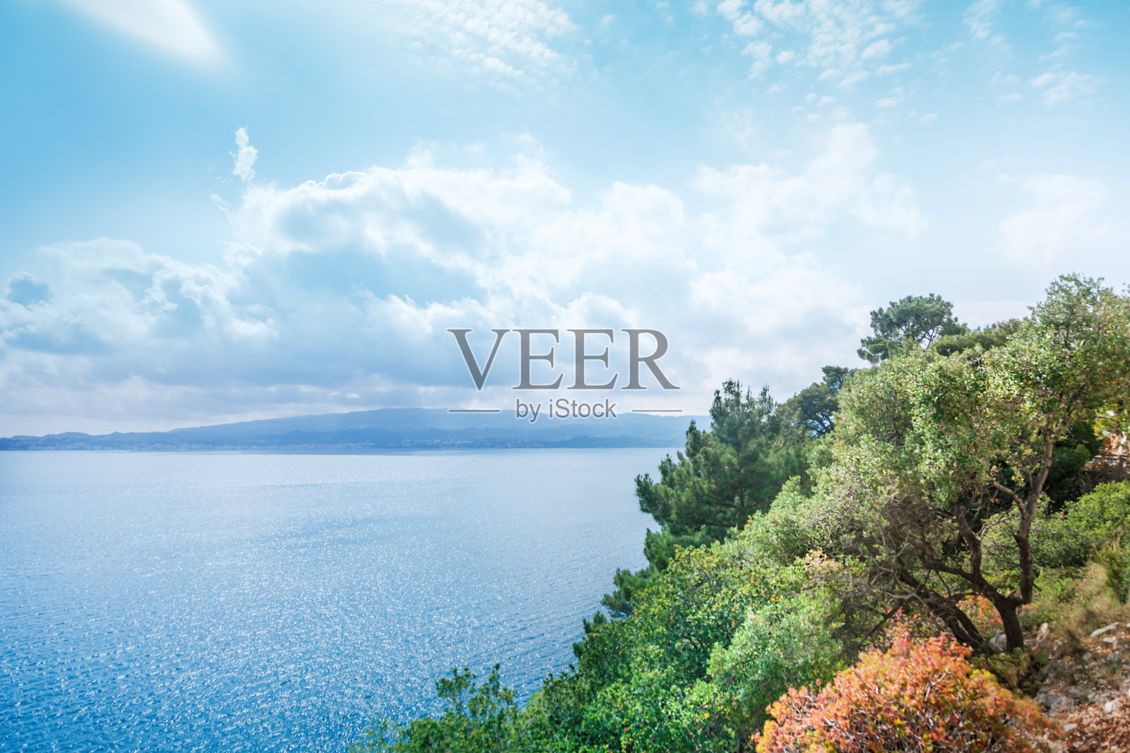 凯法洛尼亚岛海岸照片摄影图片