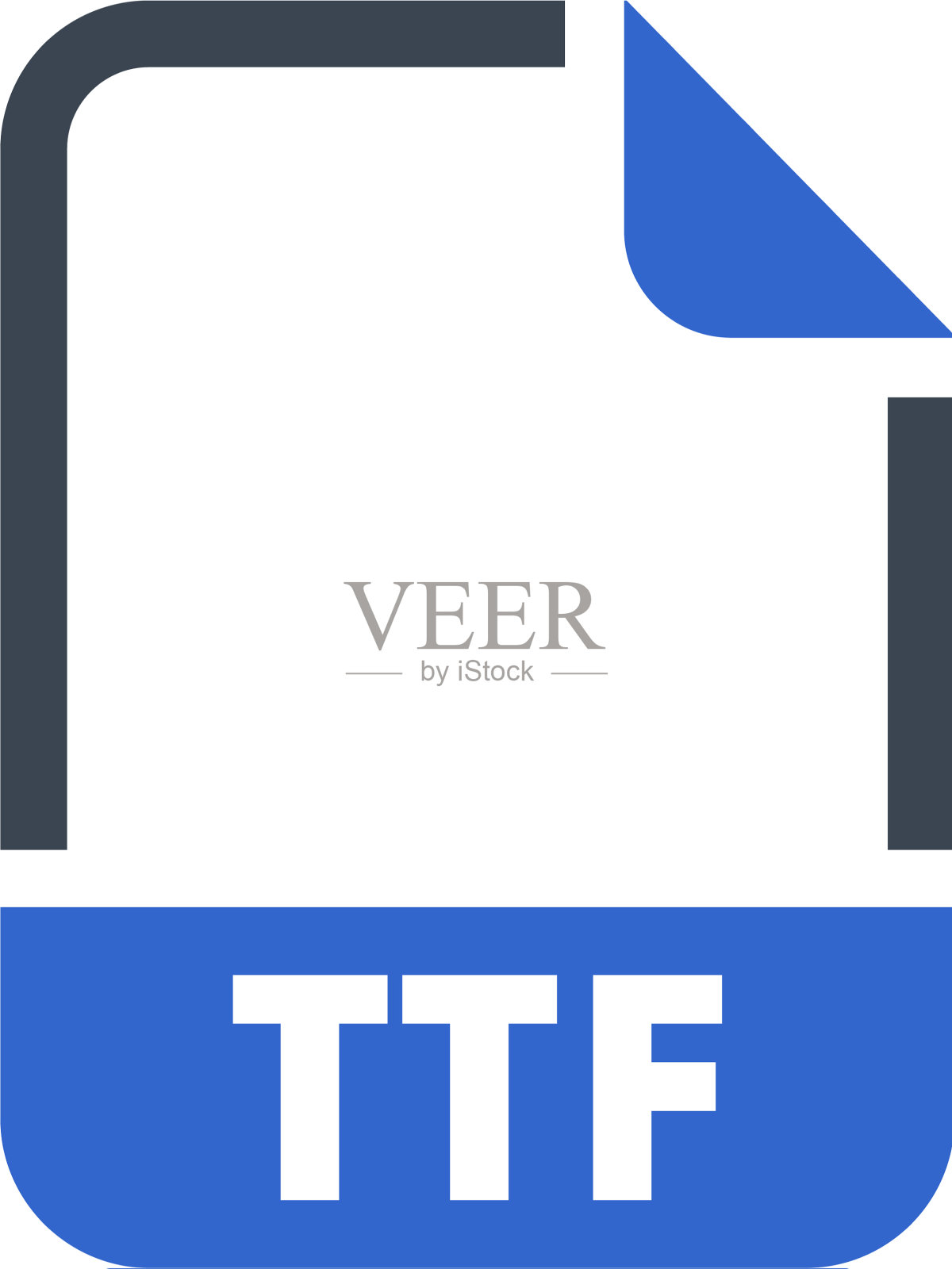 TTF文件格式图标插画图片素材