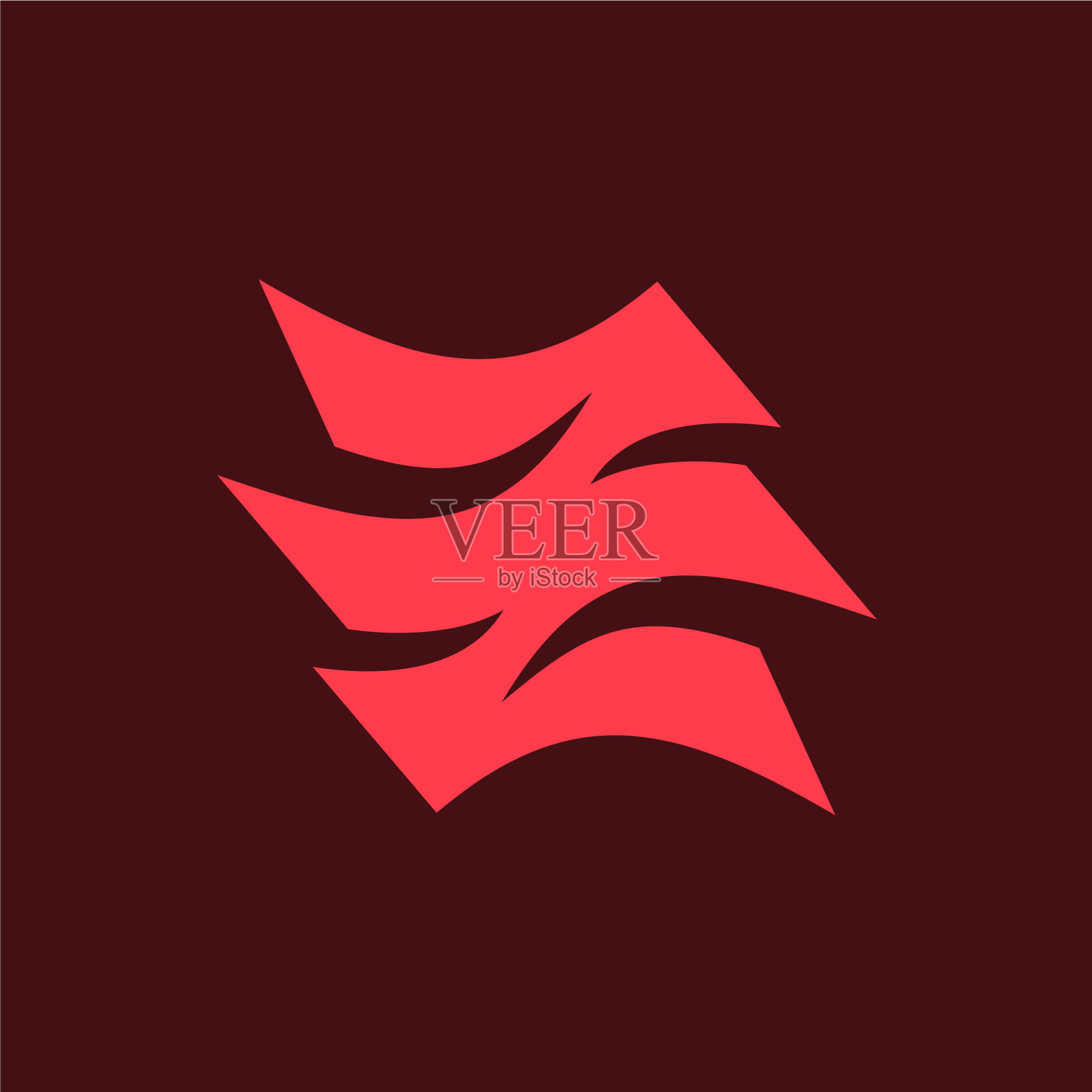 丰富多彩的抽象的标志插画图片素材