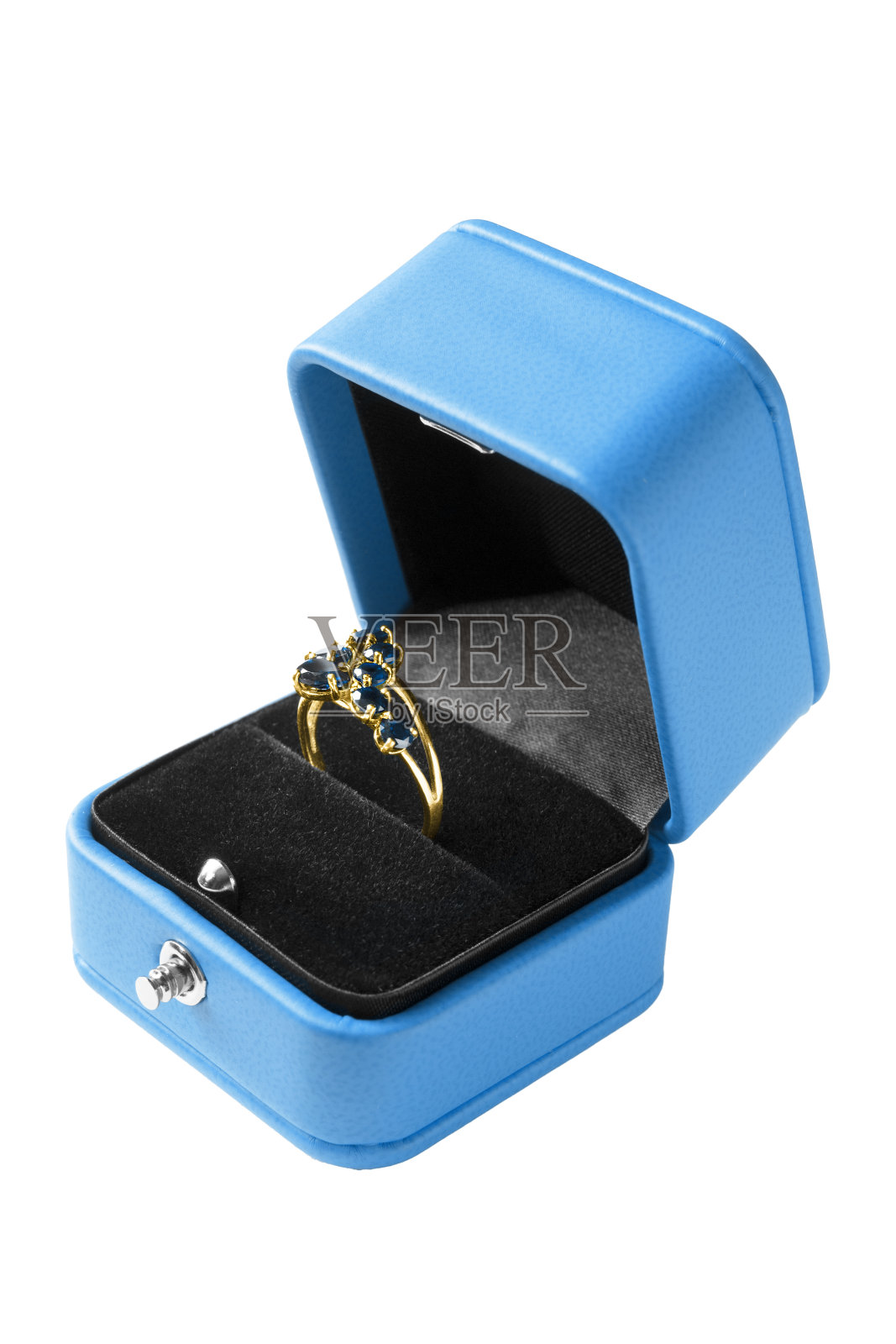 环在一个孤立的盒子里照片摄影图片