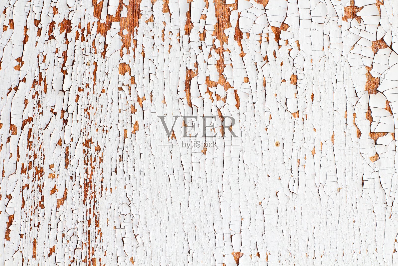 旧表面与深裂缝的油漆，木材，乡村背景或背景，特写。照片摄影图片