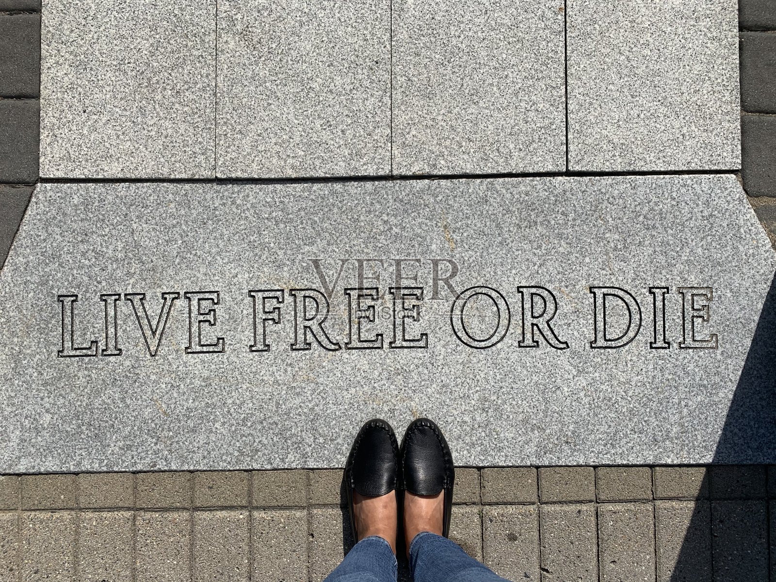 新罕布什尔州的州座右铭照片摄影图片