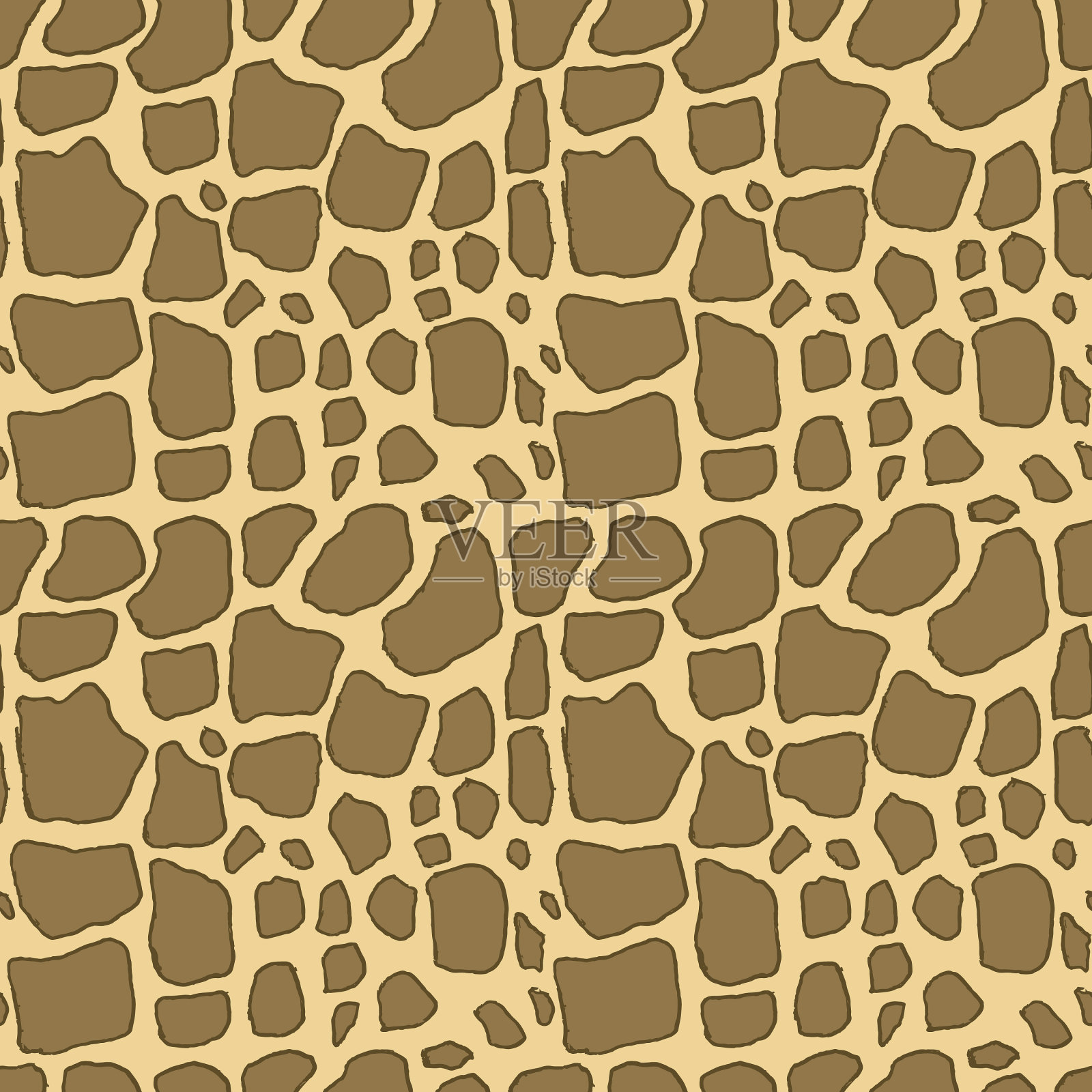 长颈鹿皮肤手绘笔纹理插画图片素材