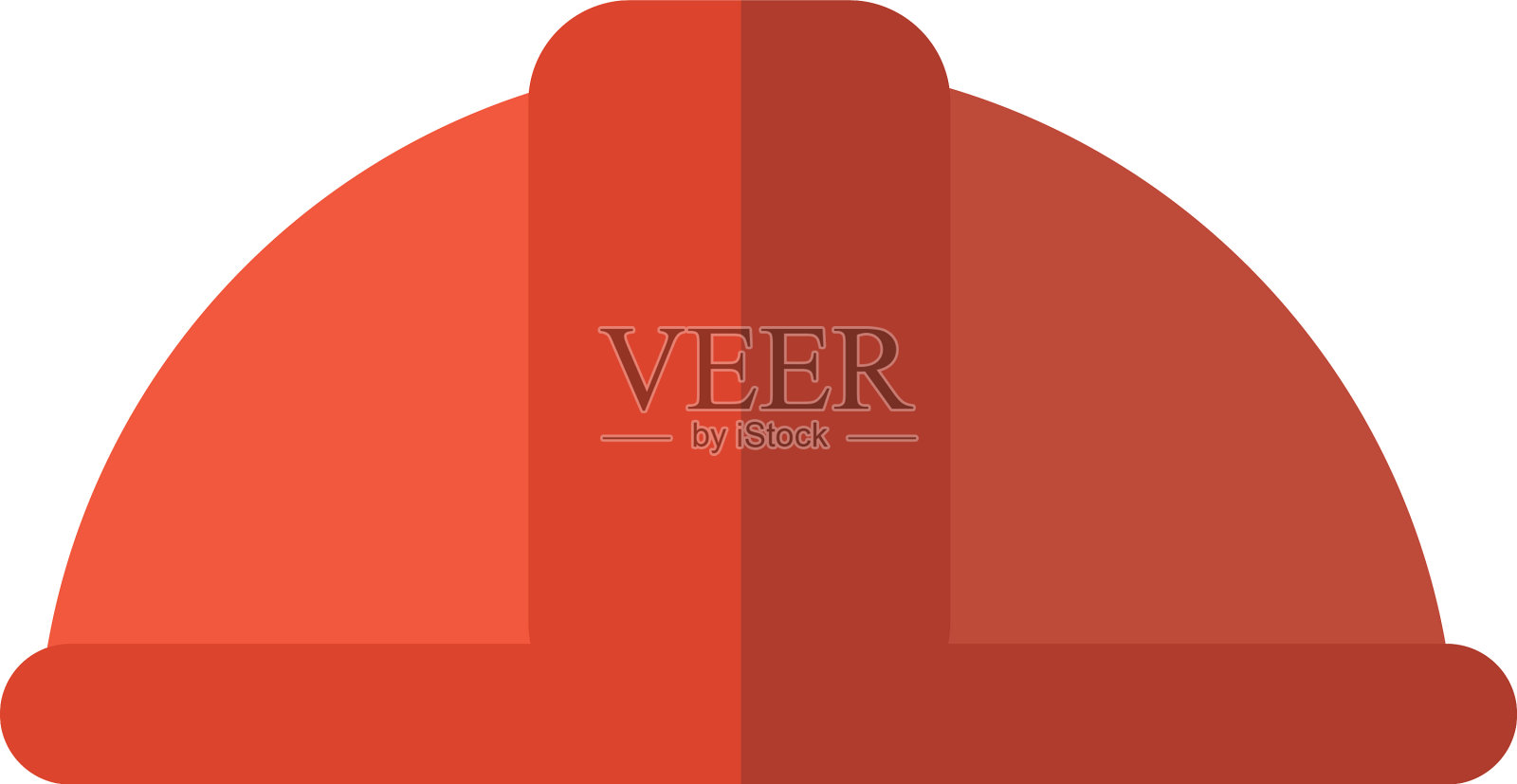 白色背景的防护头盔插画图片素材