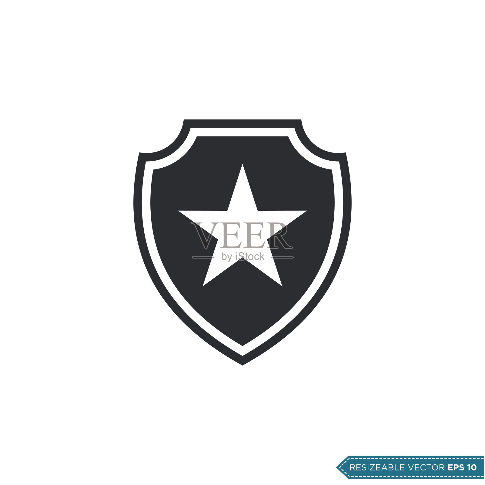 星盾象形图图标标志模板插图设计设计元素图片