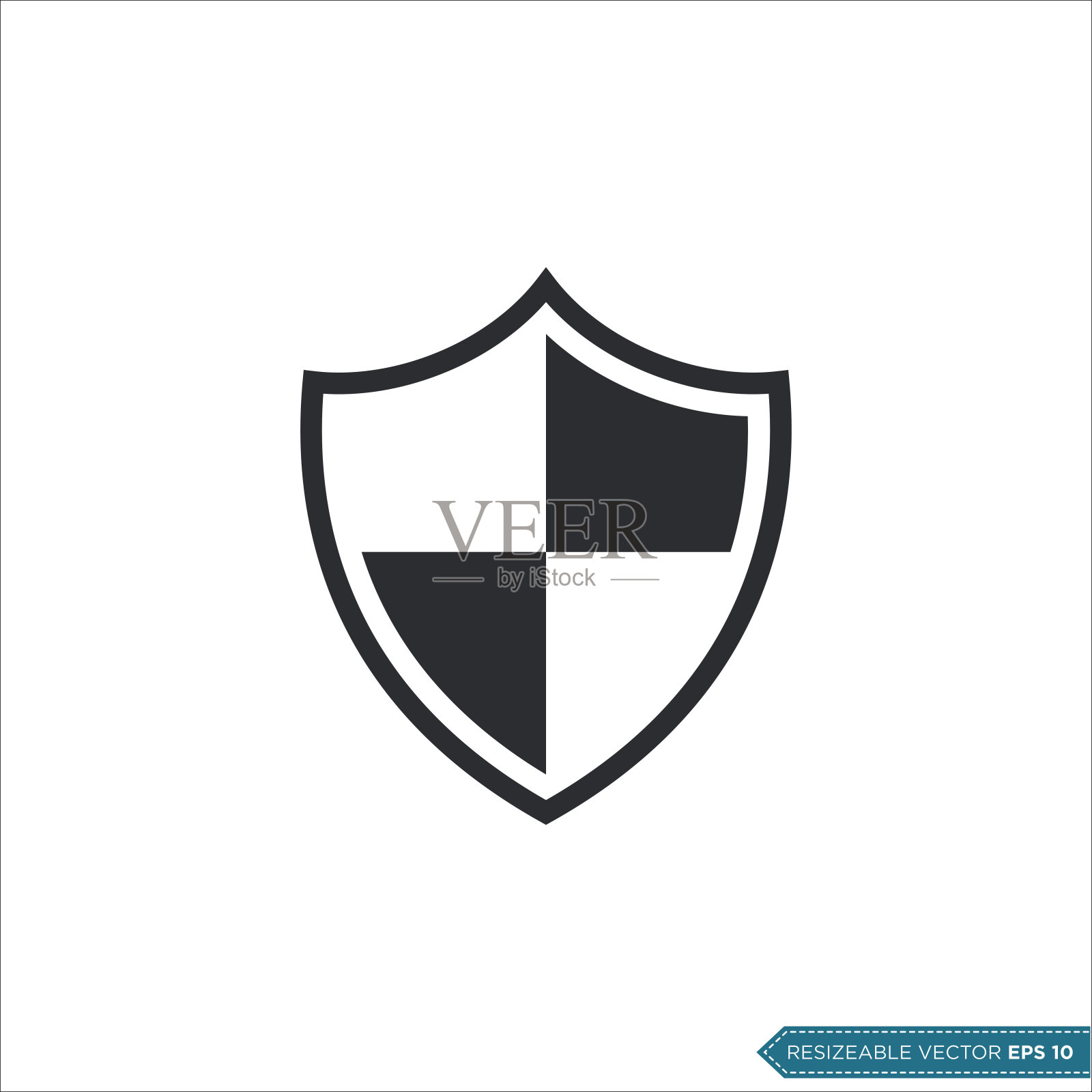 简单的盾牌图标标志模板插图设计插画图片素材