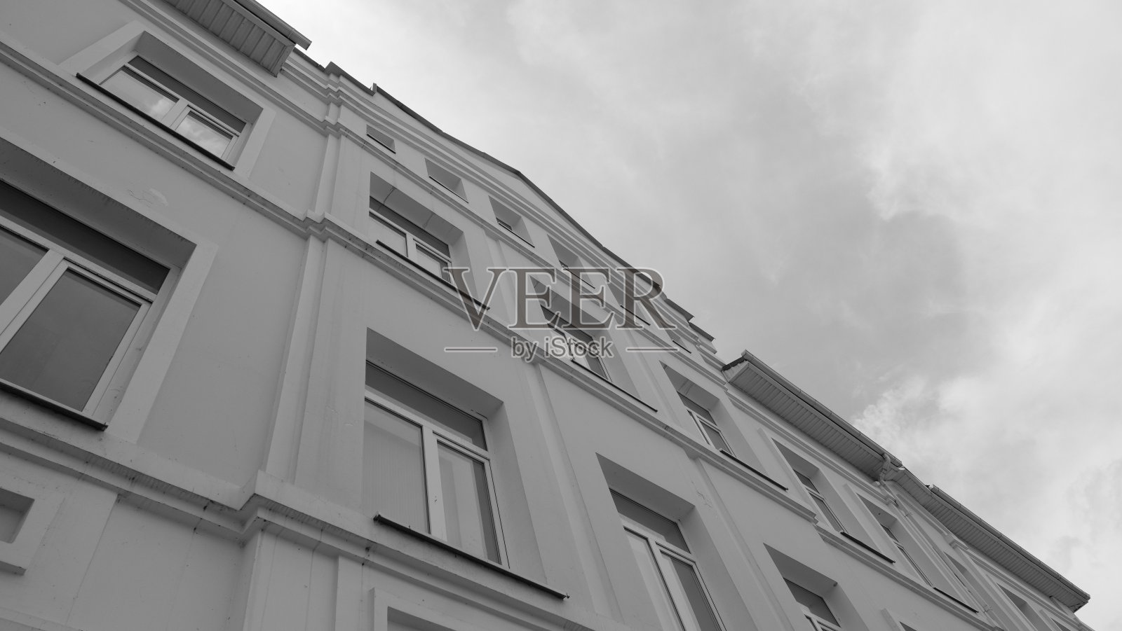 俄罗斯城市住宅立面的元素和细节照片摄影图片