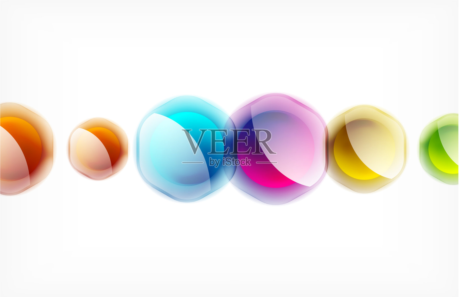 抽象背景-玻璃光泽透明插画图片素材