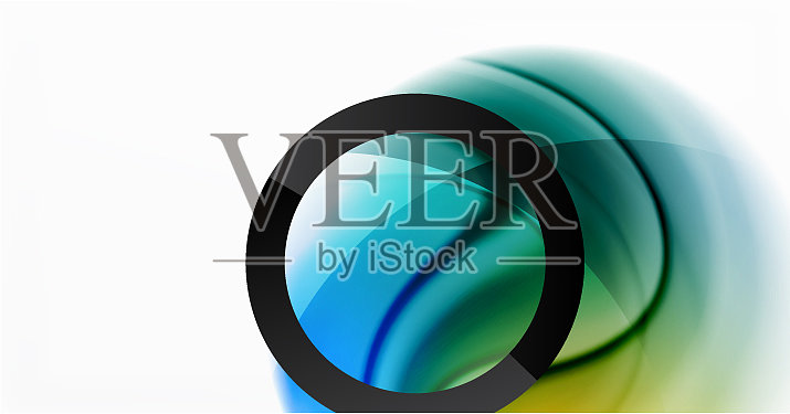 摘要背景流体混合梯度液体插画图片素材