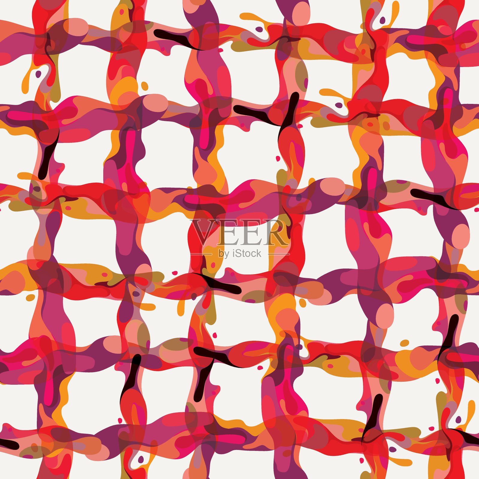 创意抽象无缝图案泼洒色彩插画图片素材