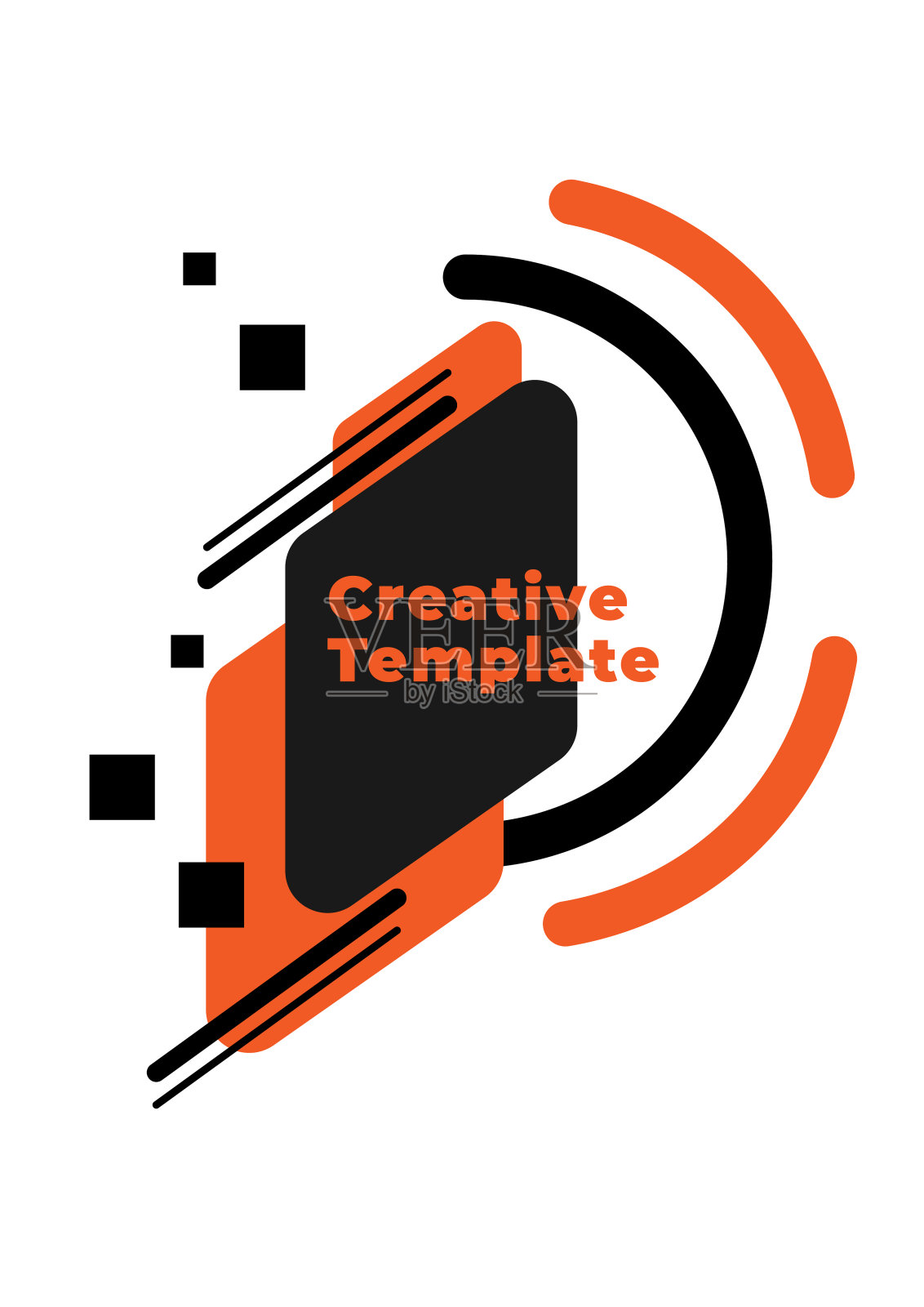 几何抽象设计背景与复制空间。简洁的风格插画图片素材