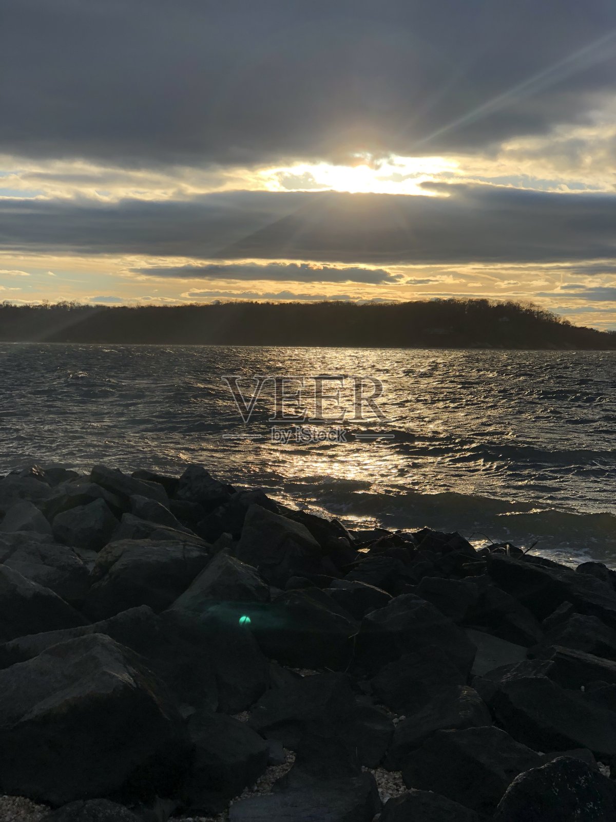 日落海滩照片摄影图片