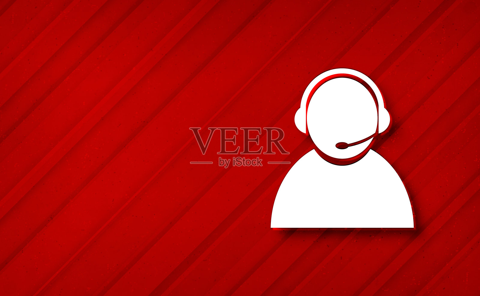 客户关怀图标梦幻抽象红色背景斜纹线插图设计插画图片素材