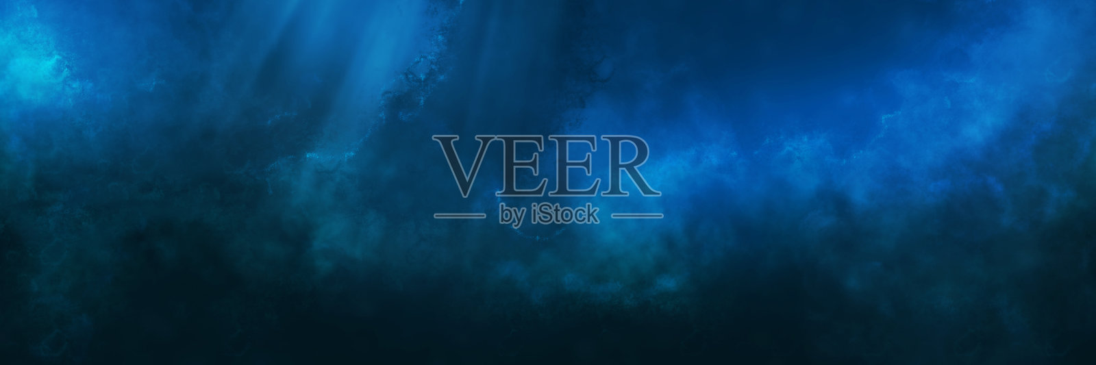 海洋颜色在水下全景背景插画图片素材