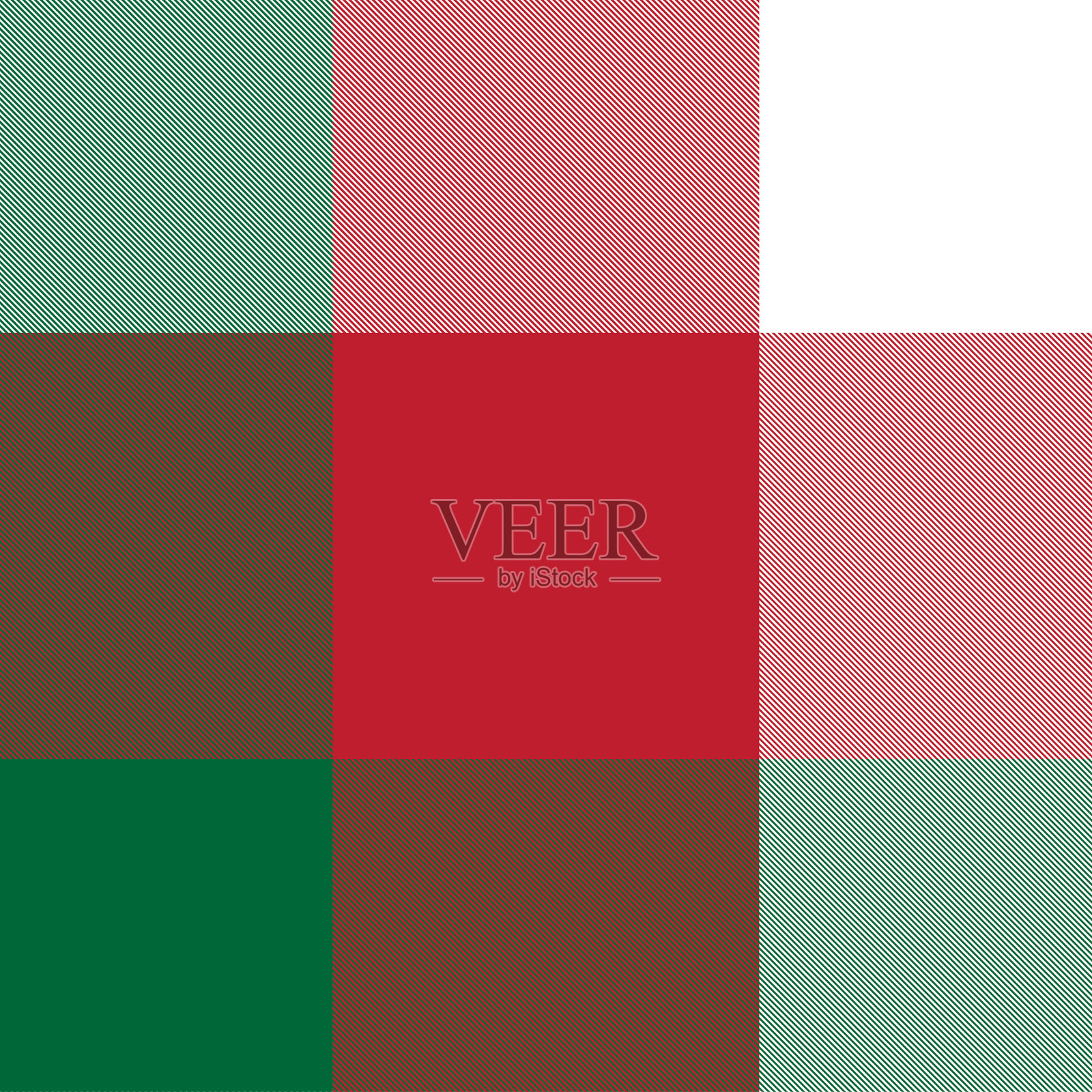 经典的格子花呢无缝图案插画图片素材