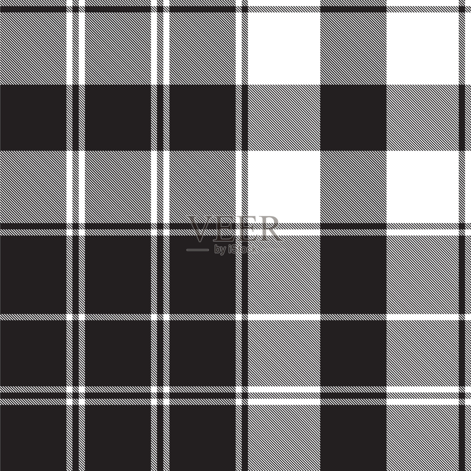 经典的格子花呢无缝图案插画图片素材