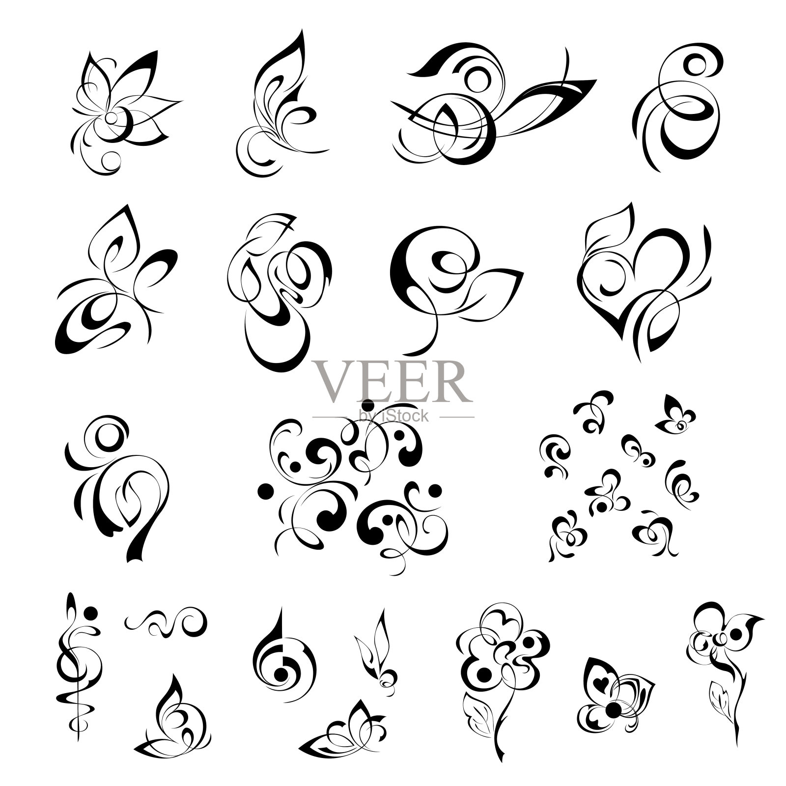 1242年装饰设计元素图片