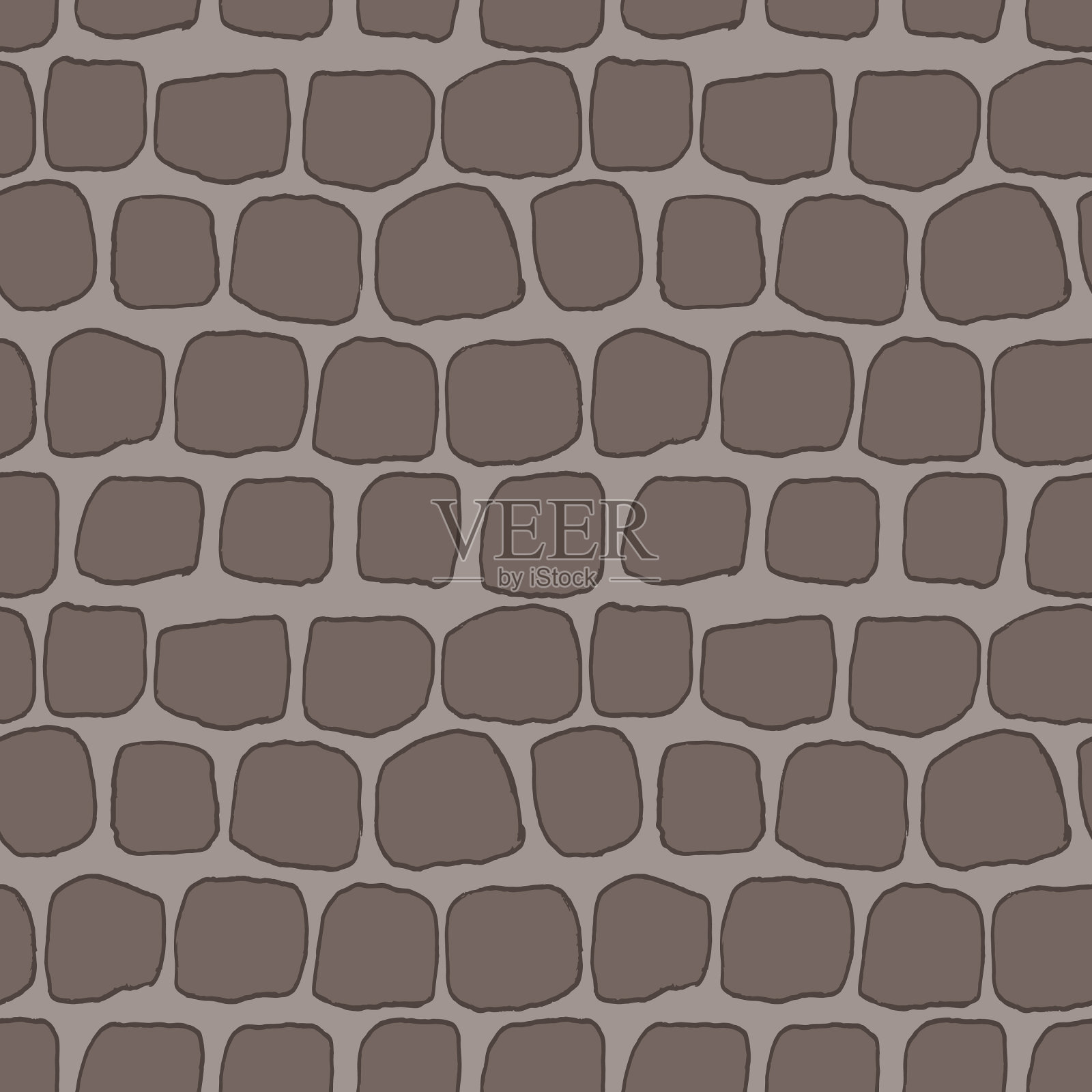 砖手绘无缝灰色图案插画图片素材