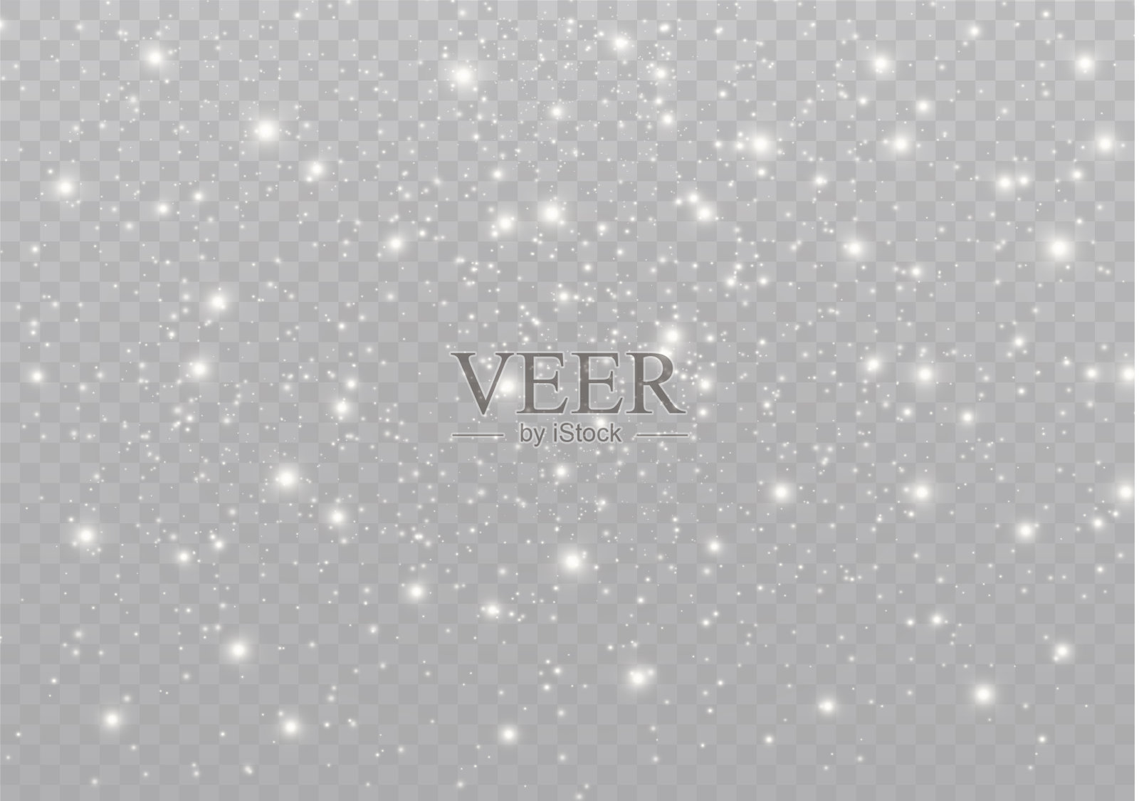 白色的灰尘的火花。插画图片素材