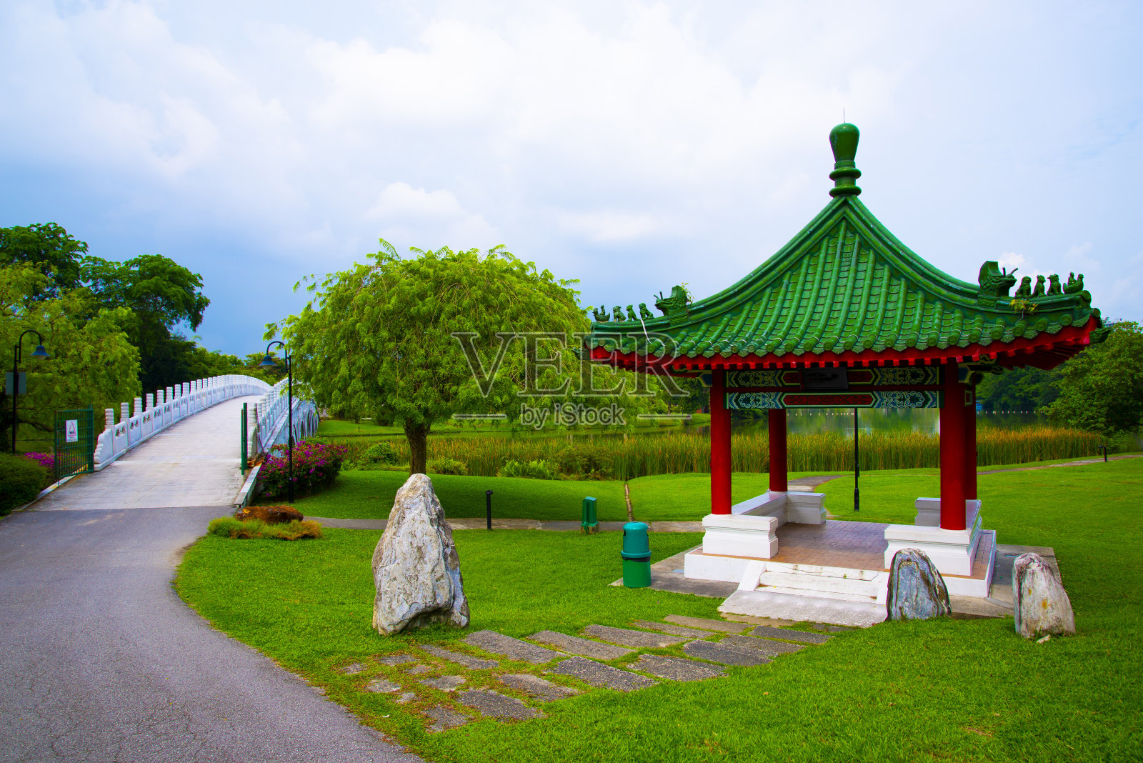 日式花园照片摄影图片