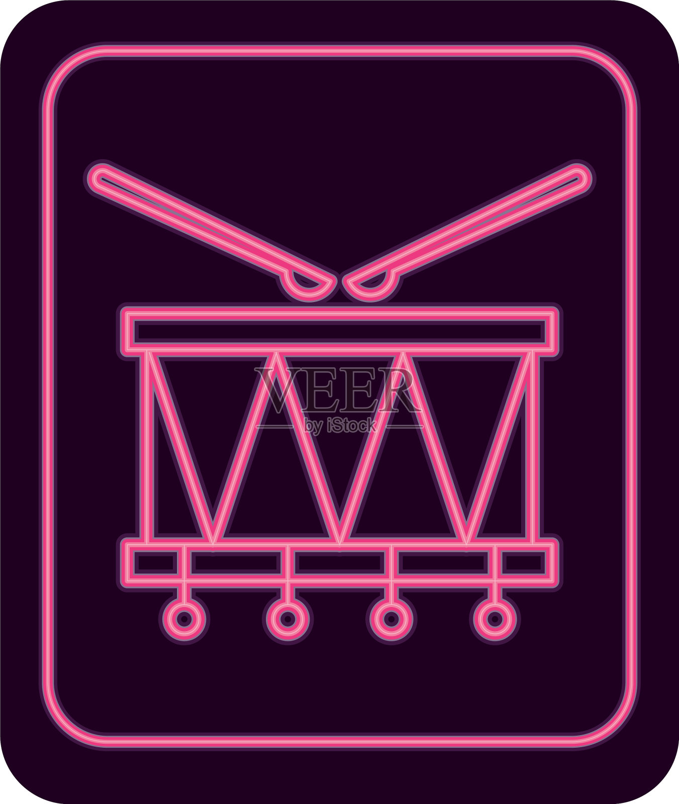 鼓乐器孤立图标插画图片素材