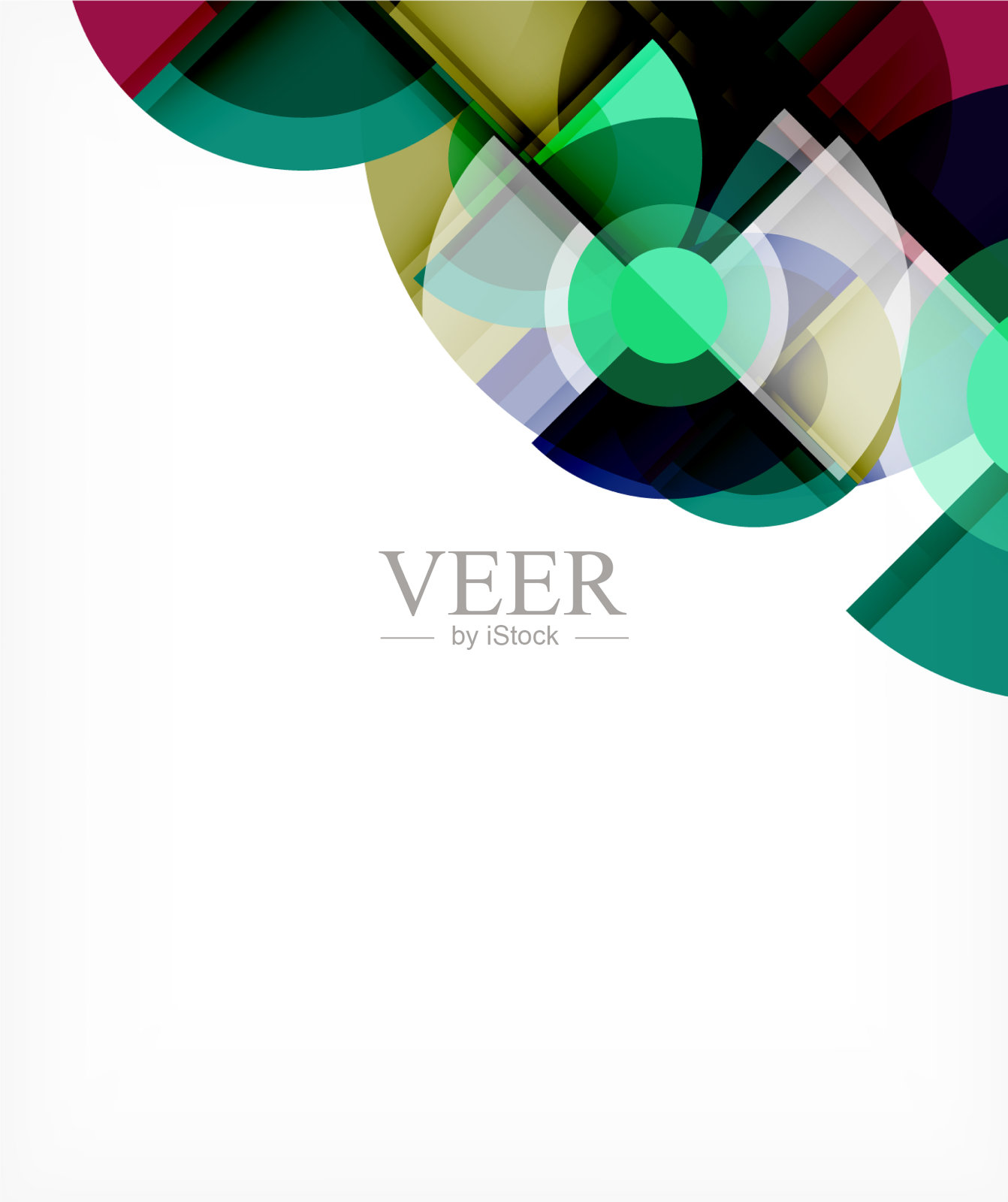 抽象背景圆和三角形设计插画图片素材