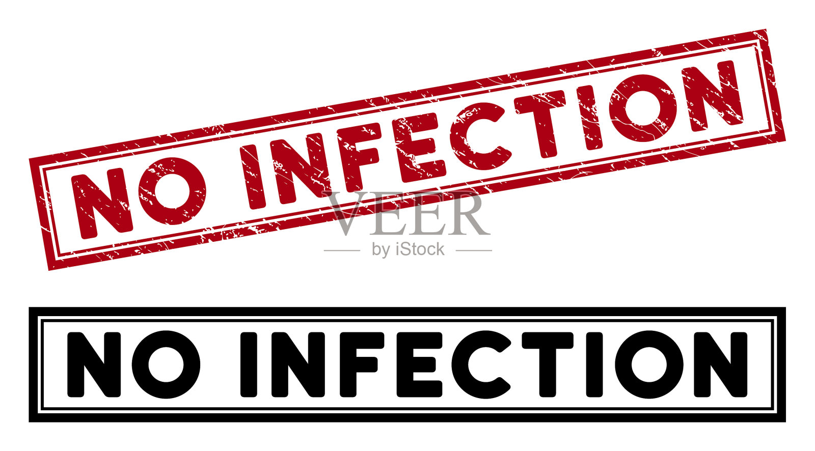 刮伤无感染矩形框密封插画图片素材