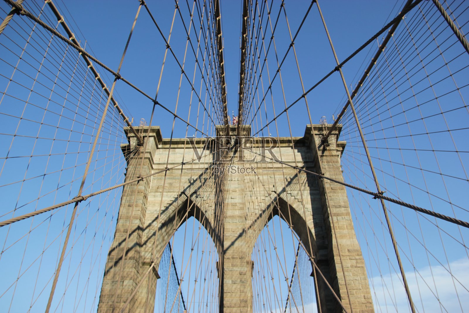 布鲁克林大桥电缆照片摄影图片